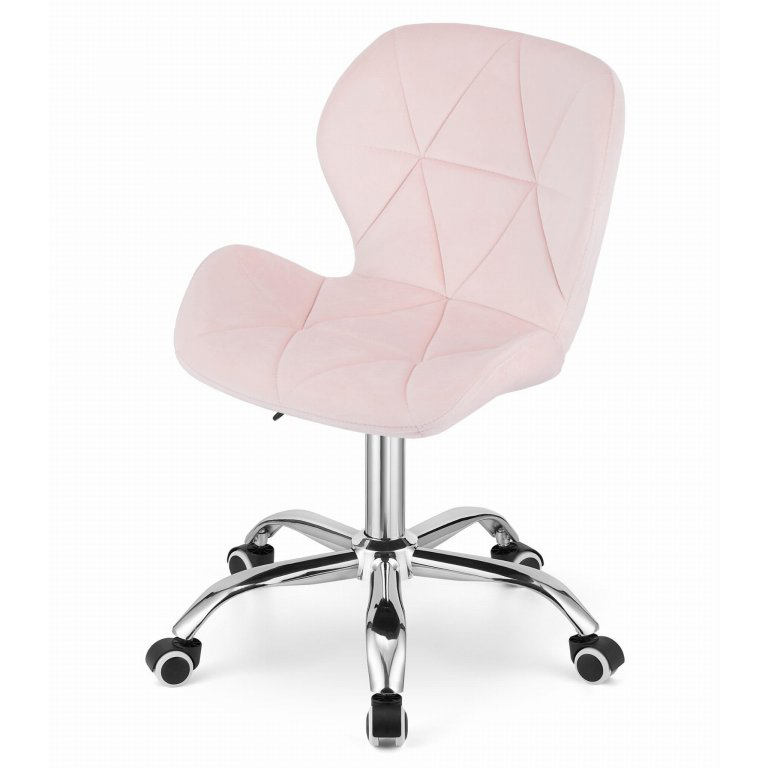 Light Pink Velvet Office Desk Chair-PP Chair