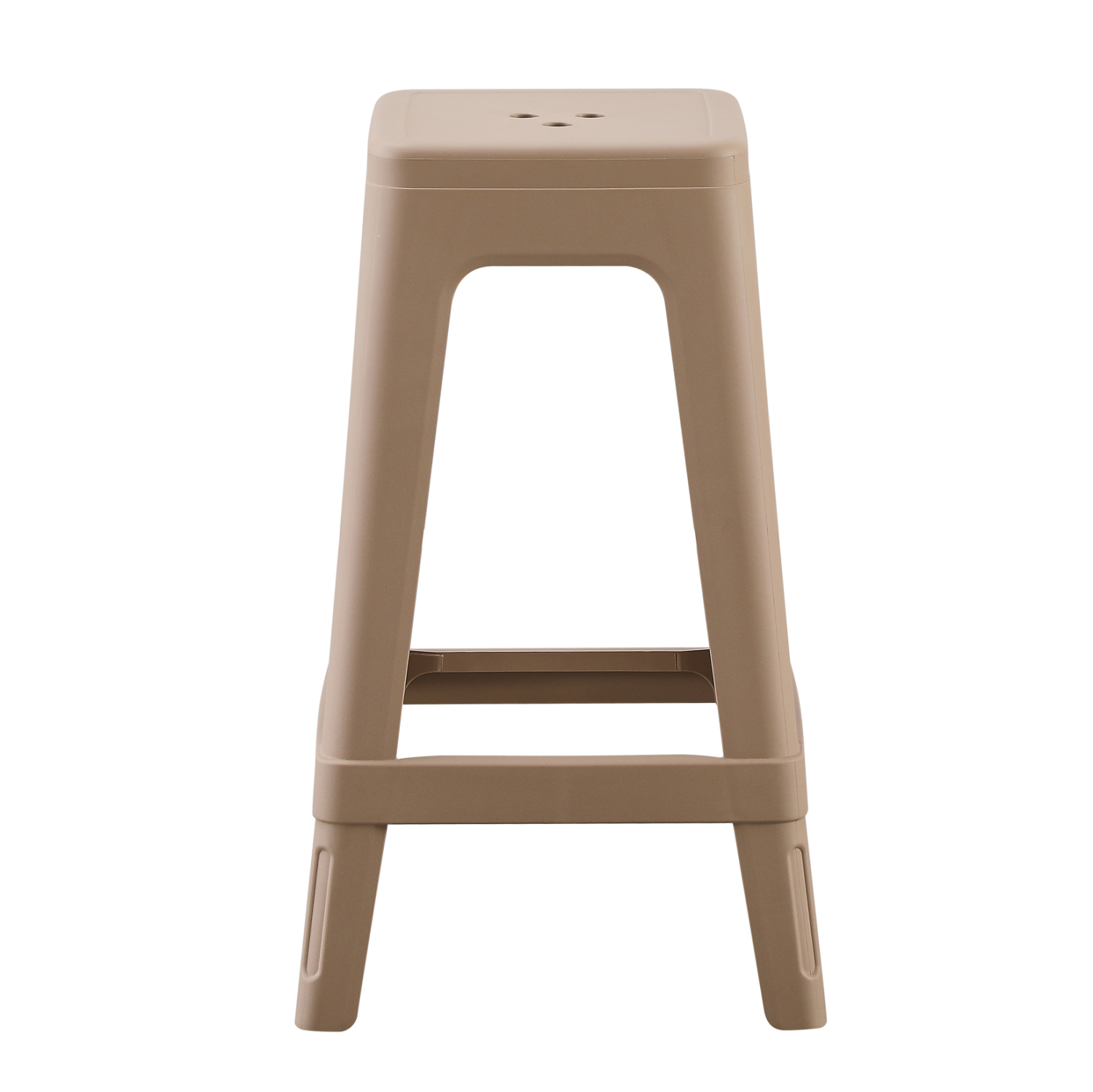 Polypropylene Bar Stool Brown-PP Chair