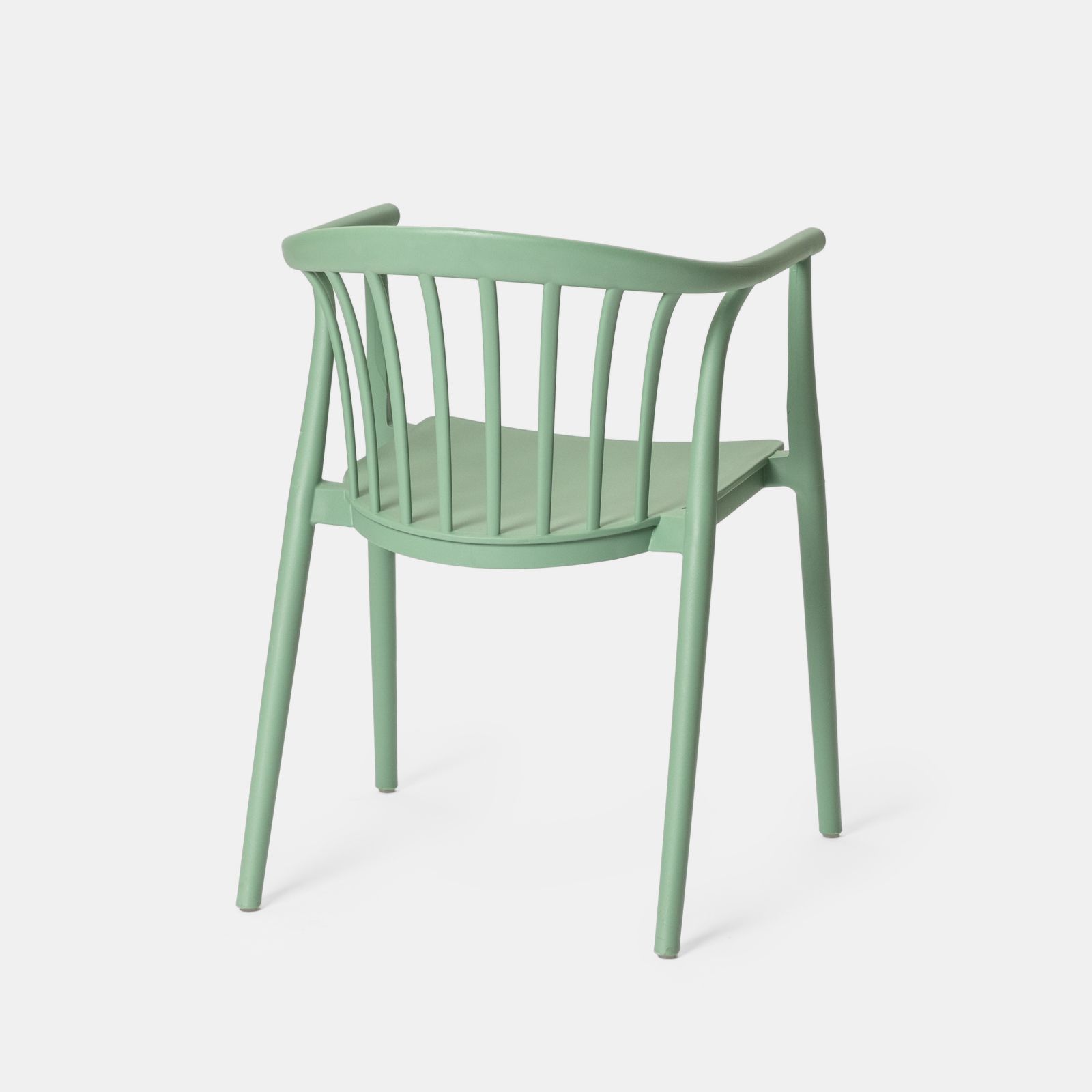 Mint Green Stackable Plastic Armchair - Ergonomic, Space-Saving & Commercial Strength