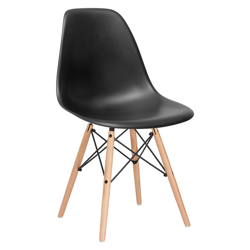 Modern Plastic Chair with Solid Beech Wood Legs | Nordic Style Dining Chair Manufacturer & Wholesale Supplier