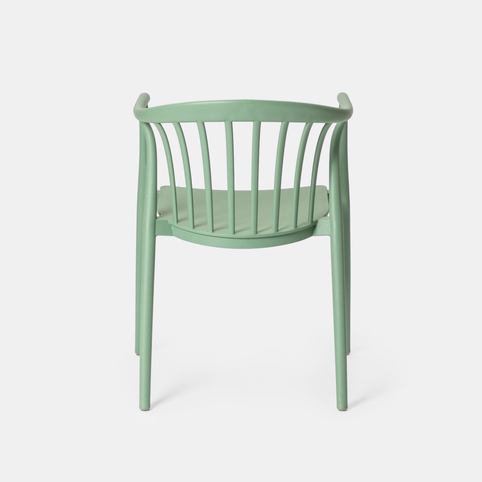 Mint Green Stackable Plastic Armchair - Ergonomic, Space-Saving & Commercial Strength