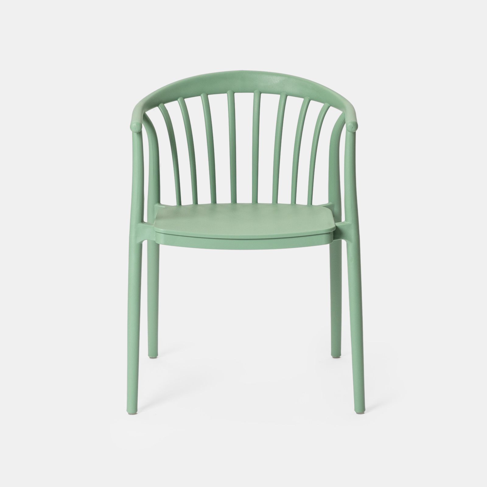 Mint Green Stackable Plastic Armchair - Ergonomic, Space-Saving & Commercial Strength