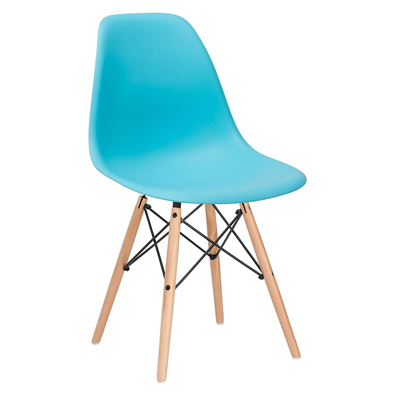 Modern Plastic Chair with Solid Beech Wood Legs | Nordic Style Dining Chair Manufacturer & Wholesale Supplier