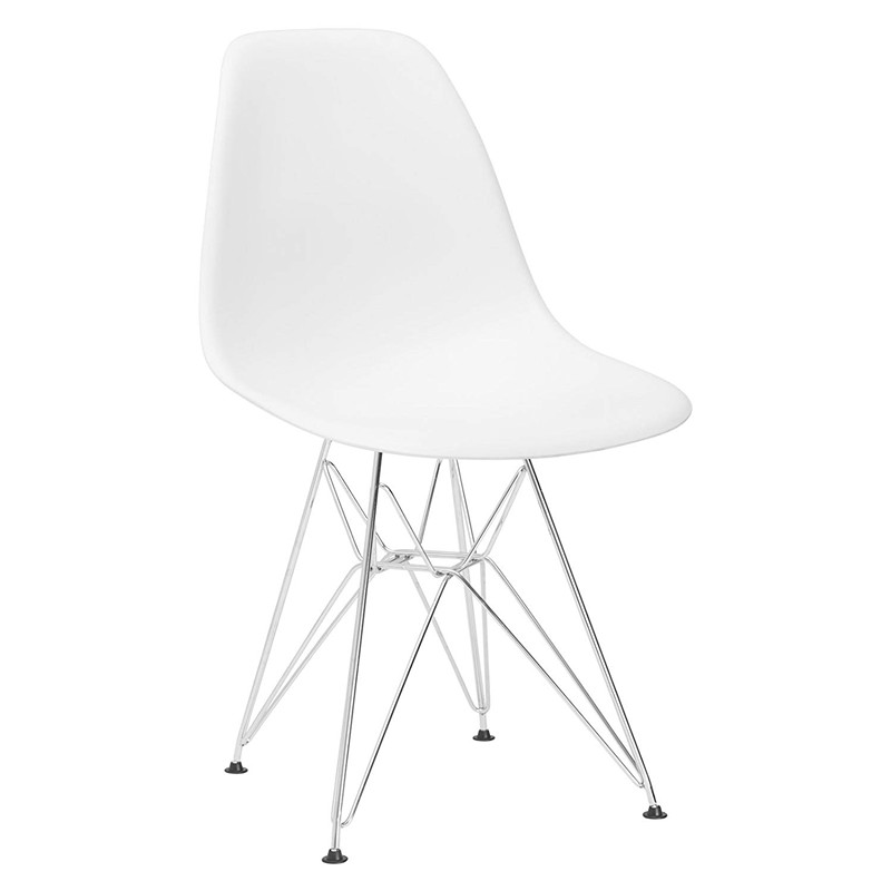 Plastic Dining Chair with Electroplated Metal Legs Manufacturer | Modern PP Chair for Restaurant & Commercial Use