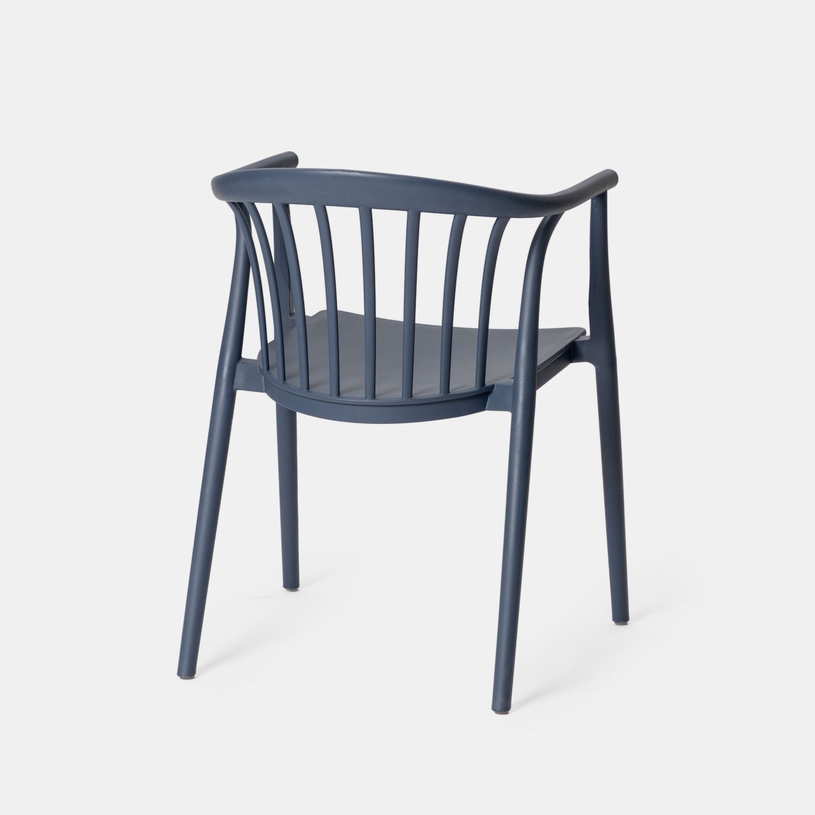 Navy Blue Stackable Plastic Armchair – Commercial Grade, Space-Efficient & Ergonomic