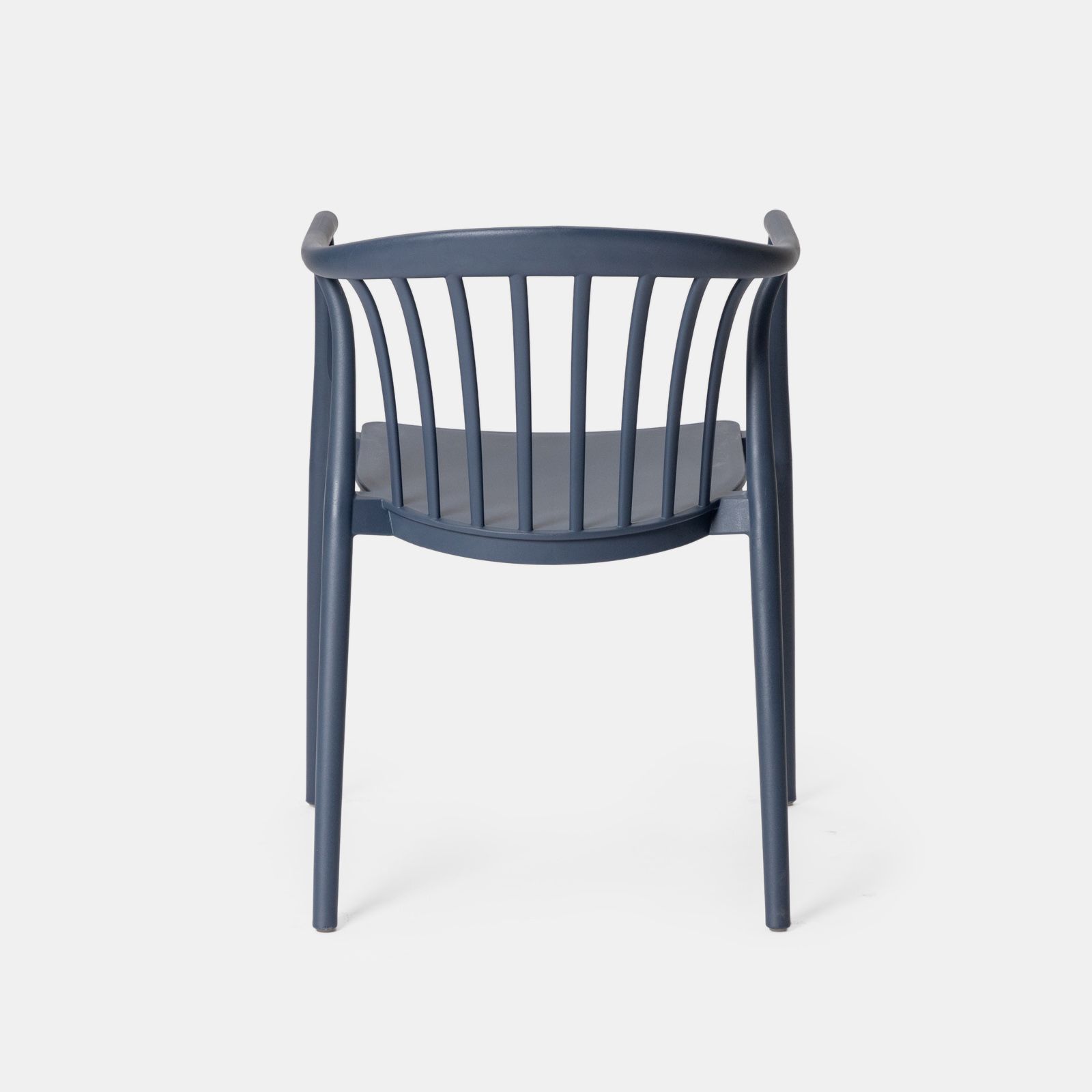 Navy Blue Stackable Plastic Armchair – Commercial Grade, Space-Efficient & Ergonomic