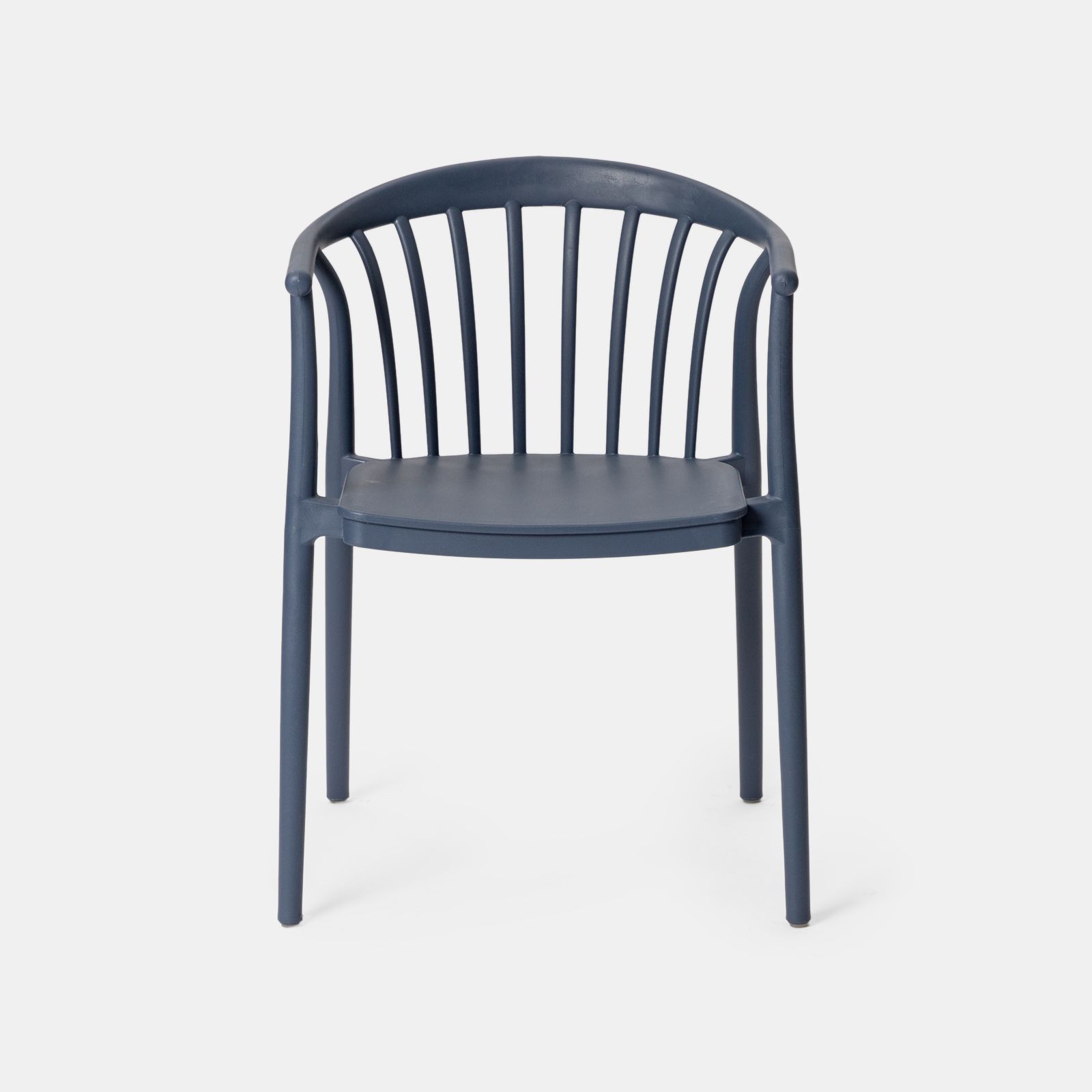 Navy Blue Stackable Plastic Armchair – Commercial Grade, Space-Efficient & Ergonomic