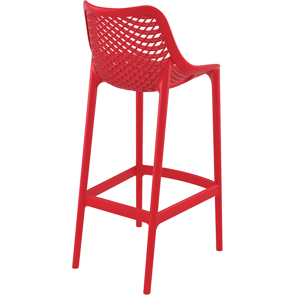 Air Bar Stool Chair Red PP Counter Height-PP Chair