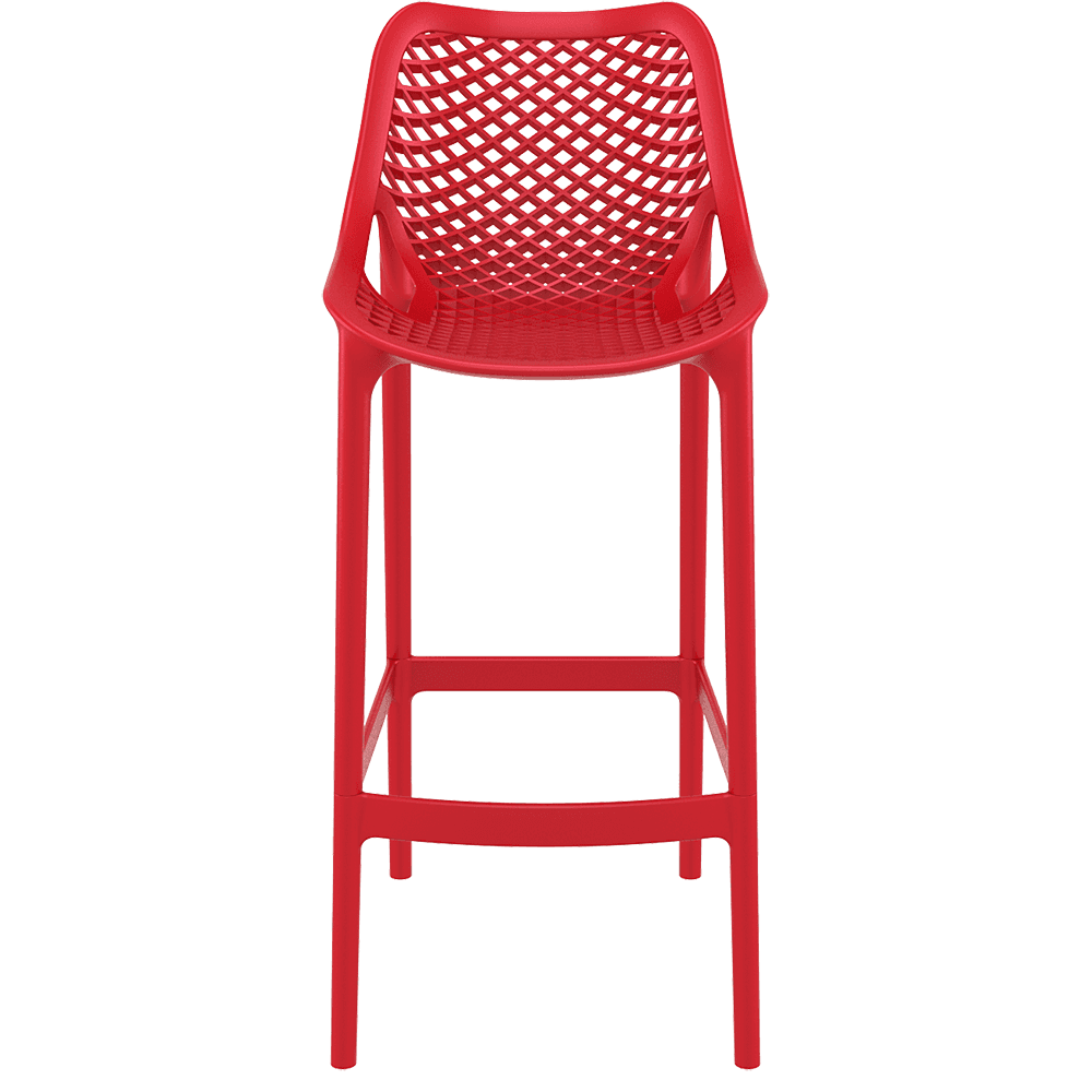 Air Bar Stool Chair Red PP Counter Height-PP Chair