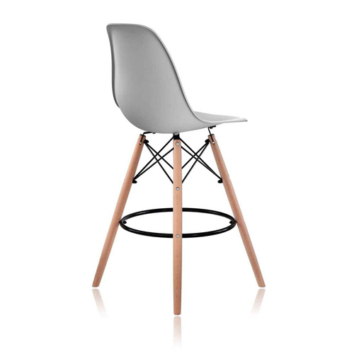 DSW Style Eames Bar Stool Grey-PP Chair