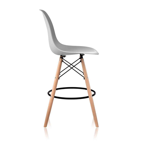DSW Style Eames Bar Stool Grey-PP Chair