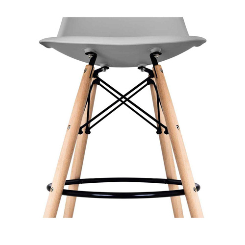 DSW Style Eames Bar Stool Grey-PP Chair