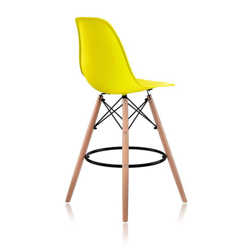 DSW Style Eames Bar Stool Yellow-PP Chair