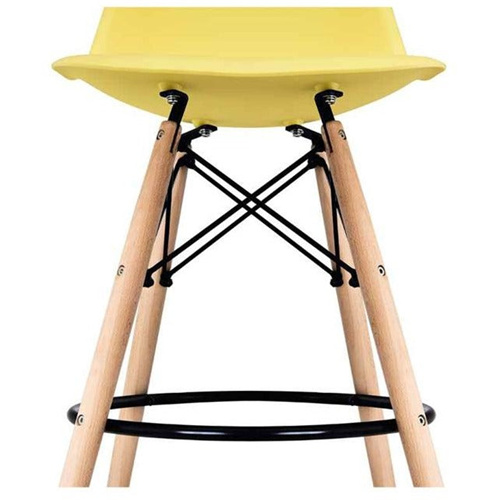 DSW Style Eames Bar Stool Yellow-PP Chair