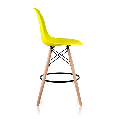 DSW Style Eames Bar Stool Yellow-PP Chair