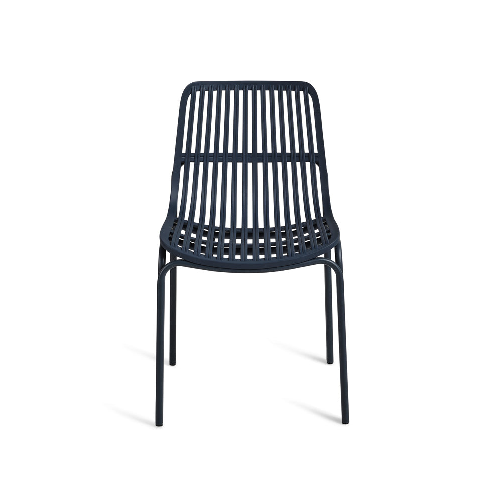 Navy Blue Plastic Outdoor Chair-PP Chair