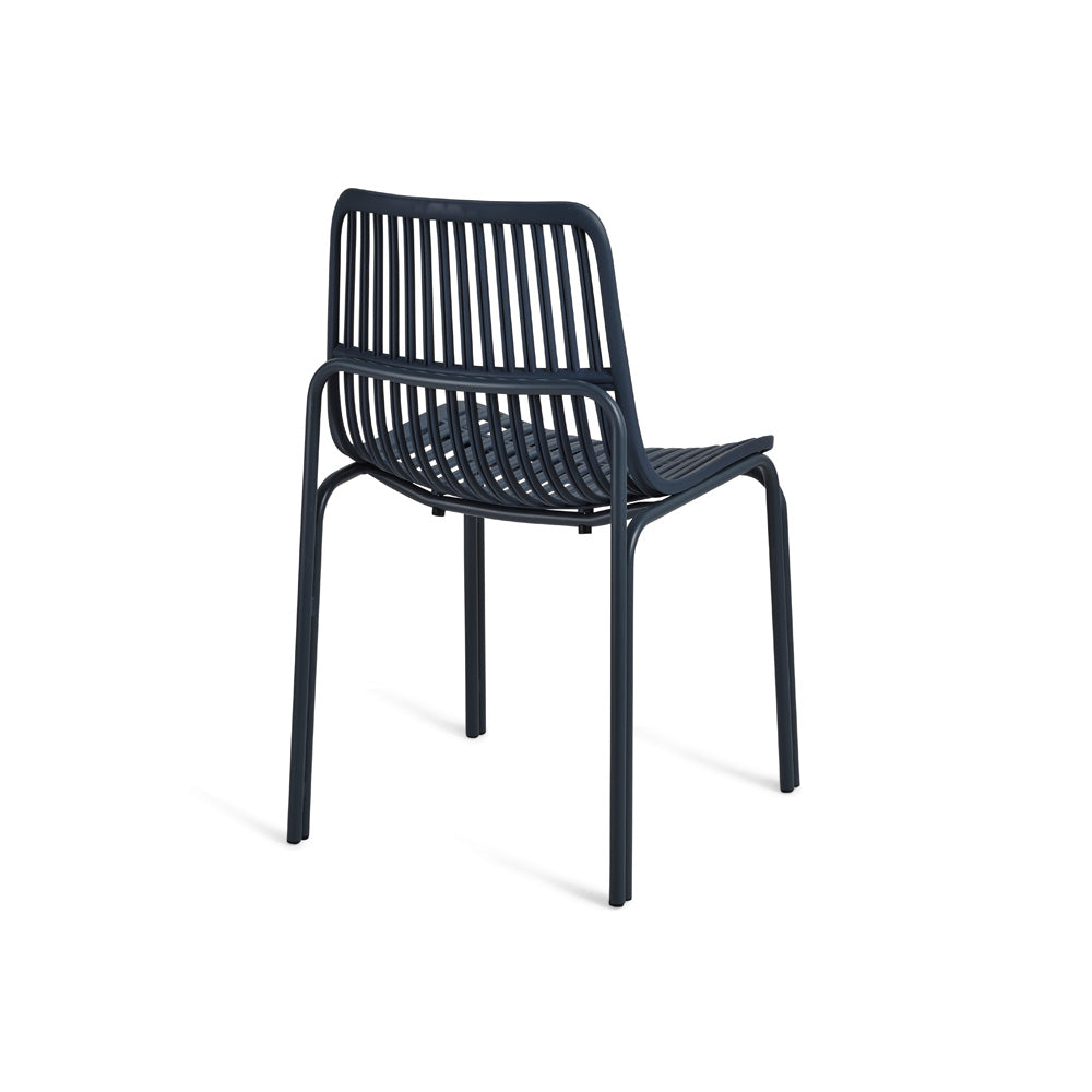 Navy Blue Plastic Outdoor Chair-PP Chair
