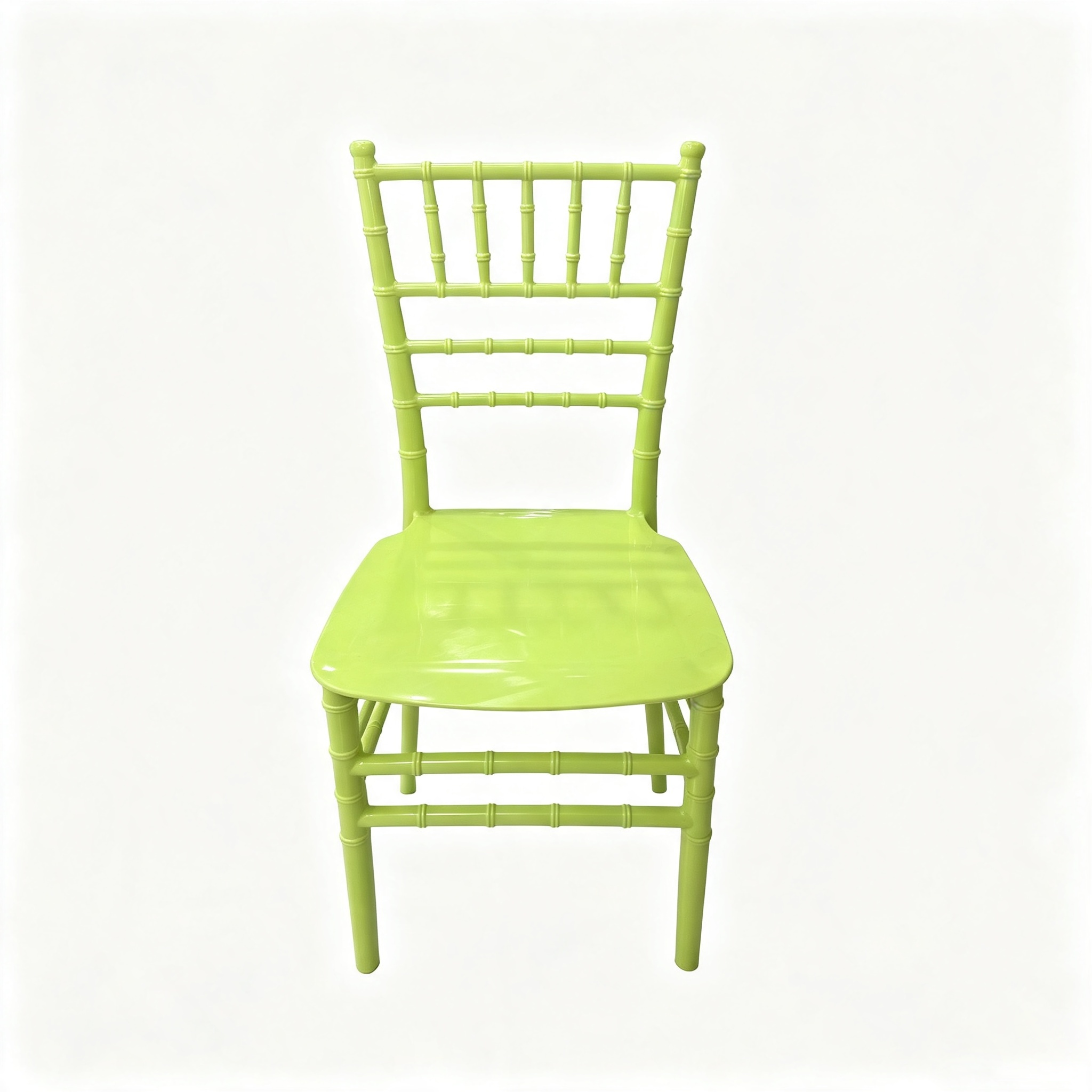 Kids PP Classic Chiavari Chair, Monobloc Colored Polypropylene Children Horizontal‑Slat Event Chair