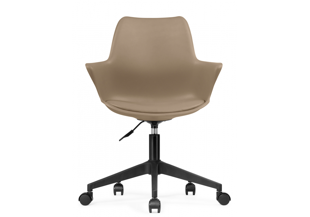 Taupe Plastic Office Desk Chair