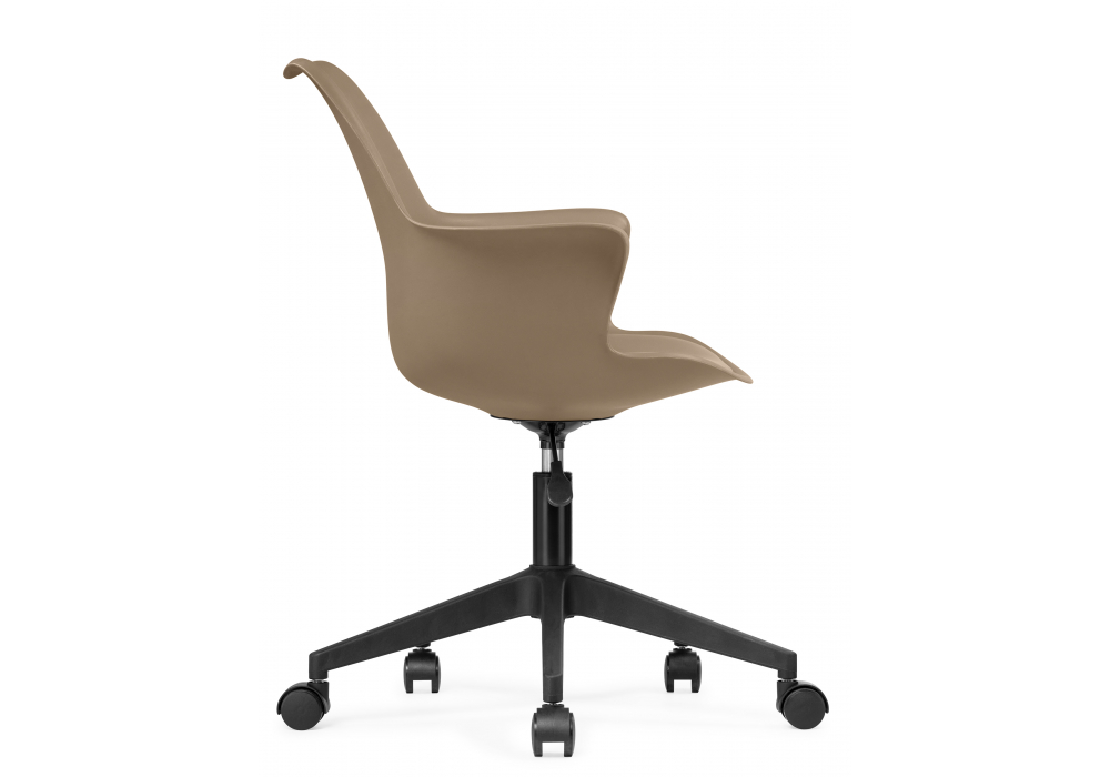 Taupe Plastic Office Desk Chair
