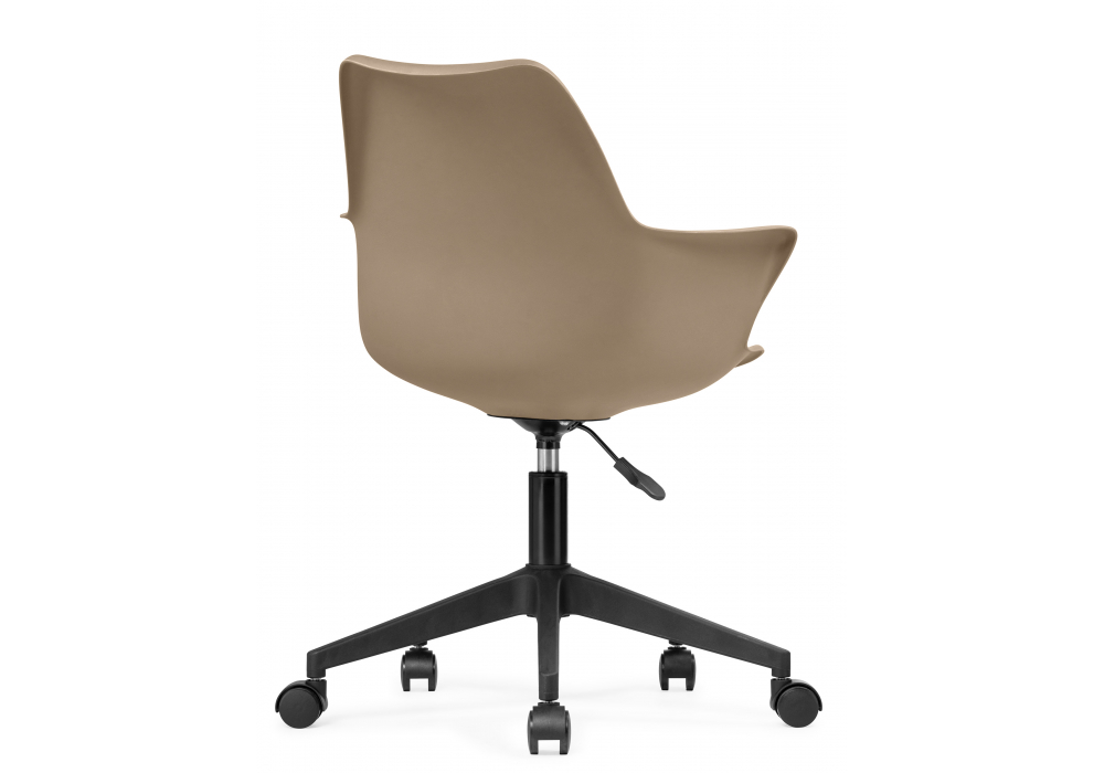Taupe Plastic Office Desk Chair