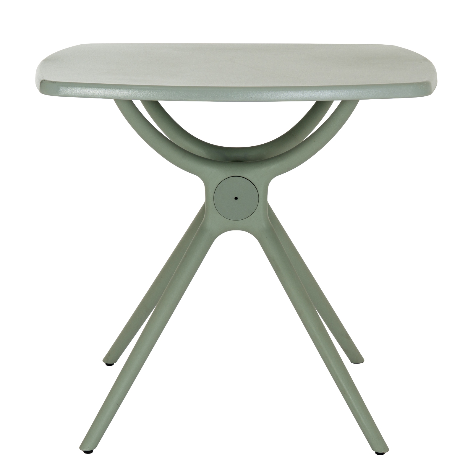 Commercial Square Smooth Top PP Dining Table One-Piece Injection Molded Spider Leg Plastic Patio Table for Cafe Hotel Restaurant Wholesale