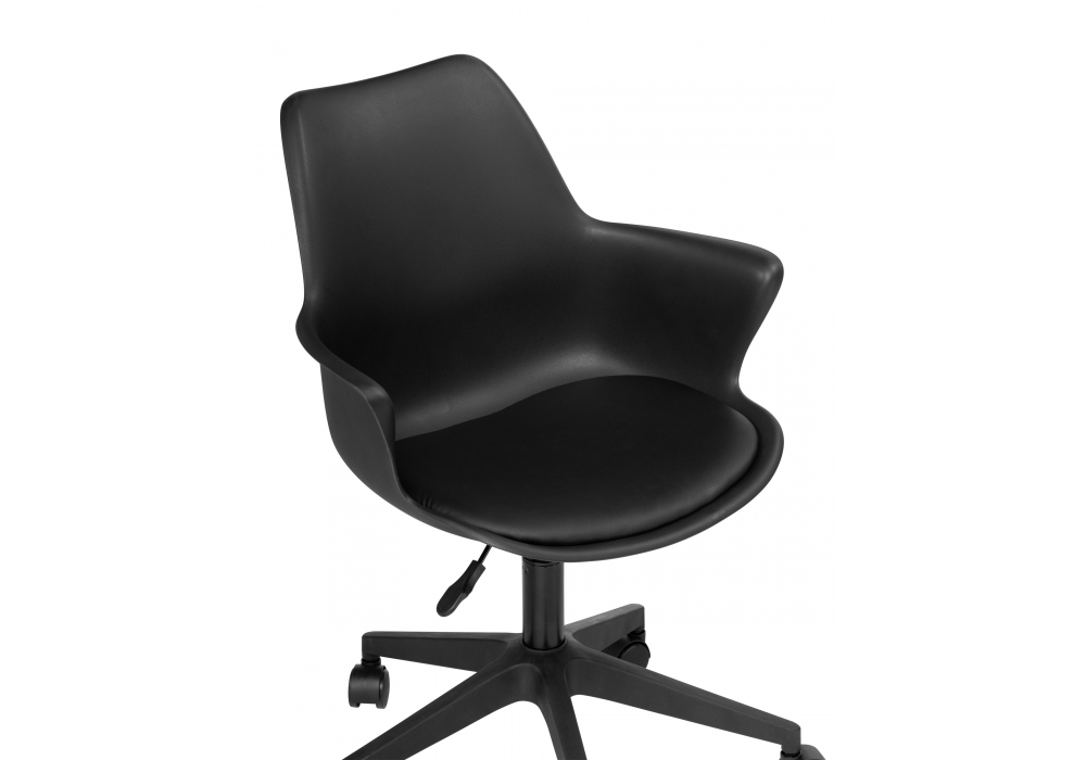 Black Plastic Office Desk Chair