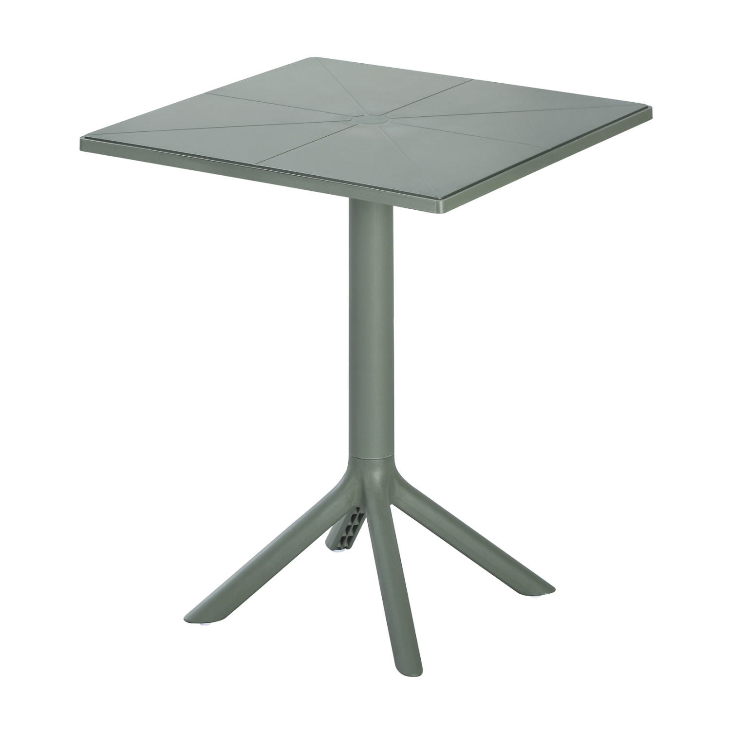 Square polypropylene table in grey-PP Chair