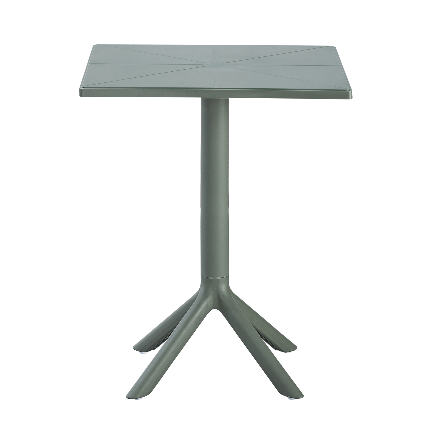 Square polypropylene table in grey-PP Chair
