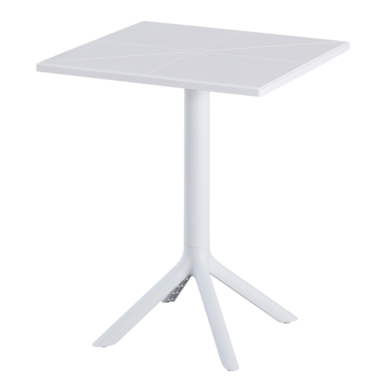 Square polypropylene table in white-PP Chair