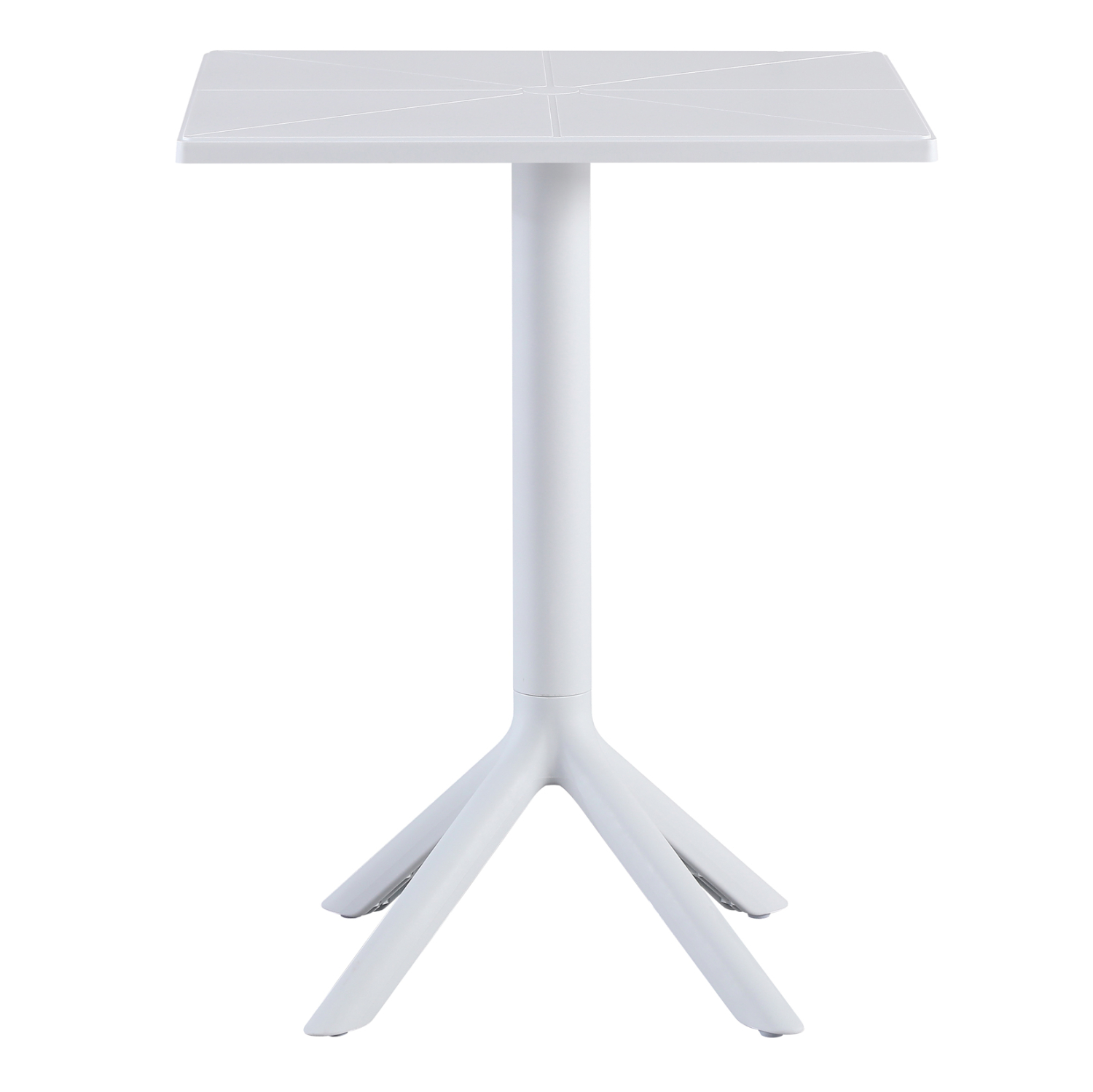 Square polypropylene table in white-PP Chair