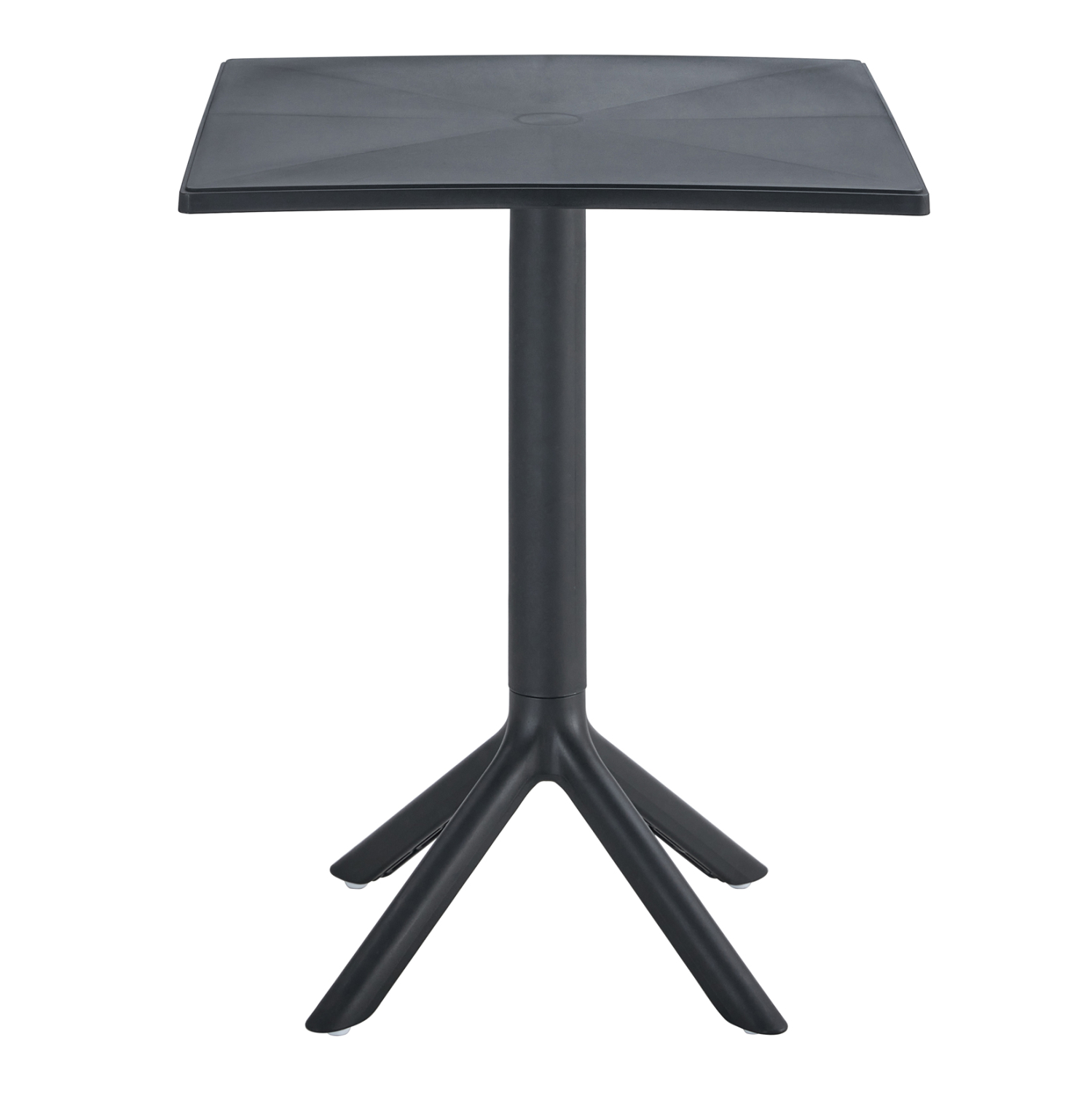 Square polypropylene table in black-PP Chair