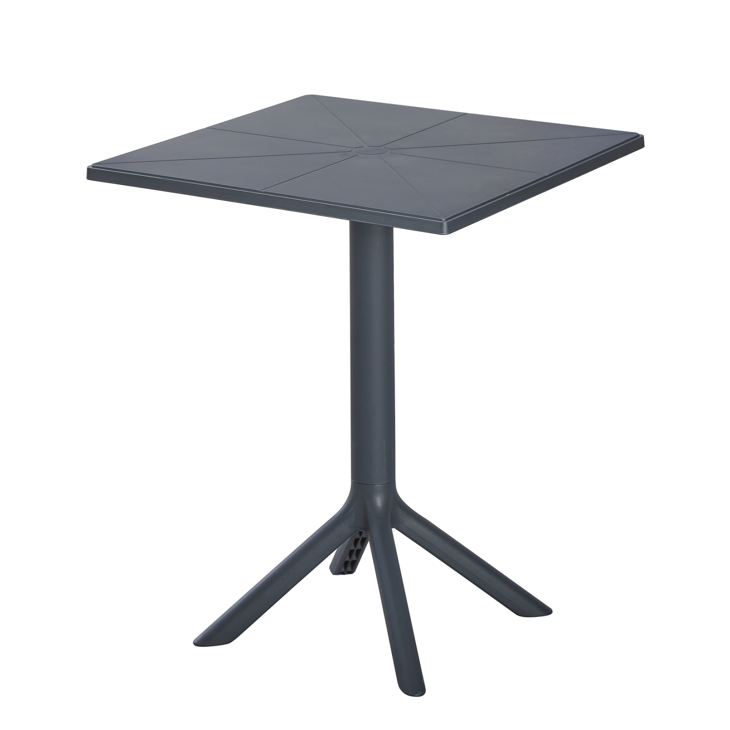 Square polypropylene table in navy blue-PP Chair