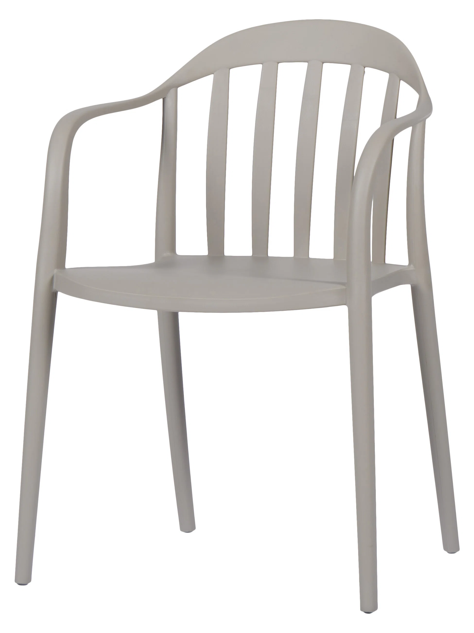 Light Grey Plastic Terrace Armchair