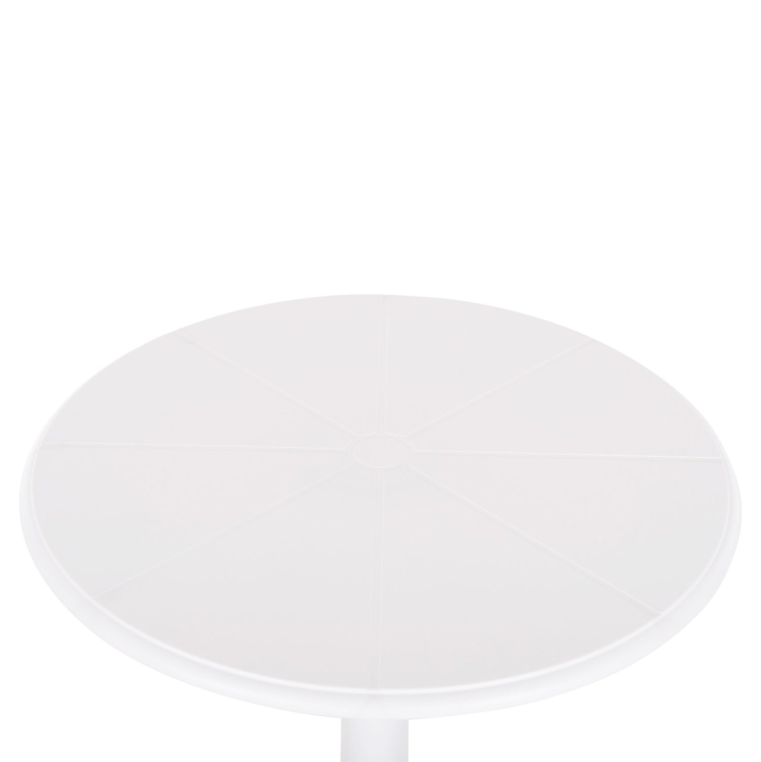 Round Plastic Table In White-PP Chair