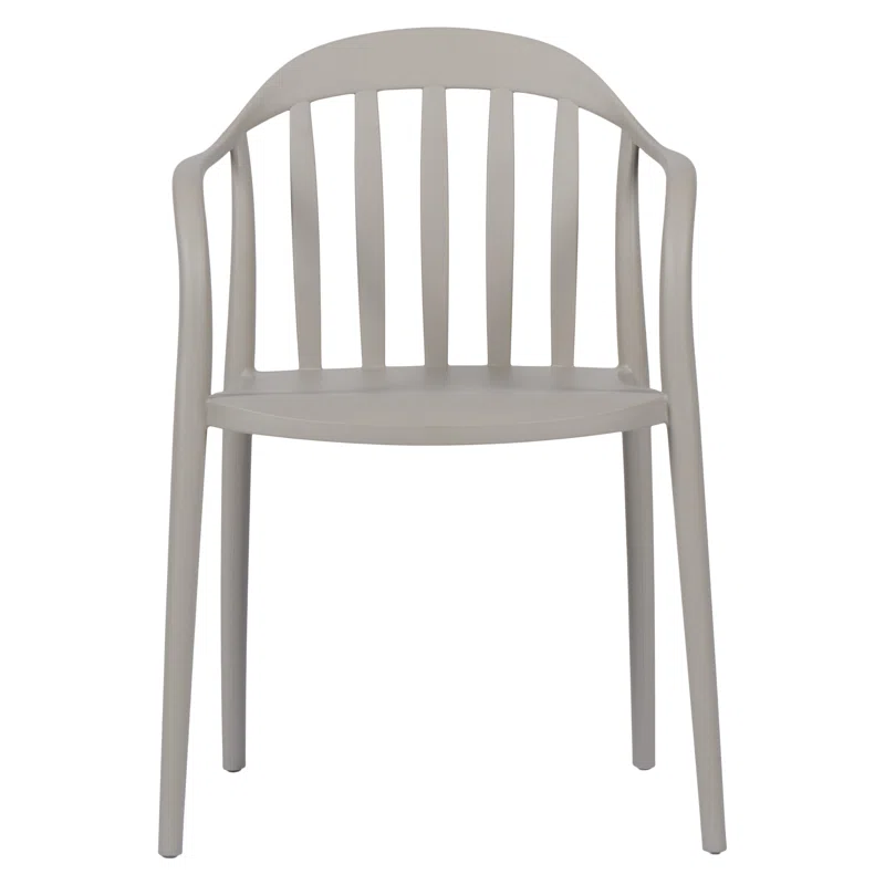 Light Grey Plastic Terrace Armchair