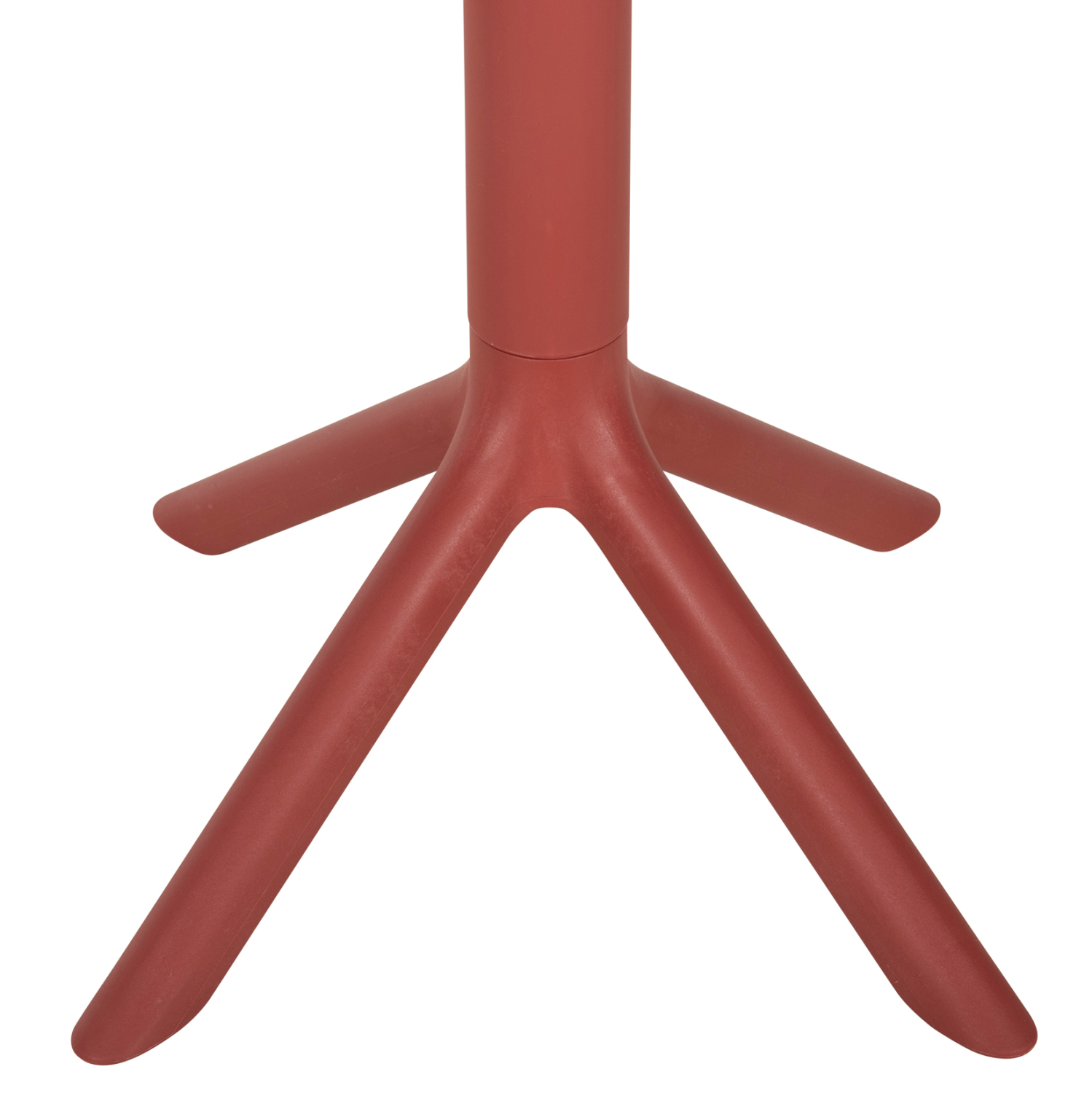 Round Plastic Table In Red-PP Chair