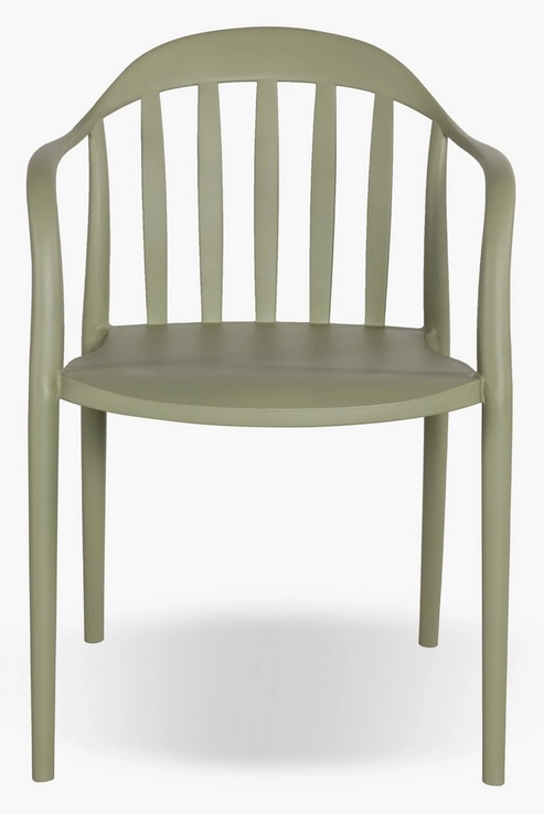 Olive Plastic Terrace Armchair