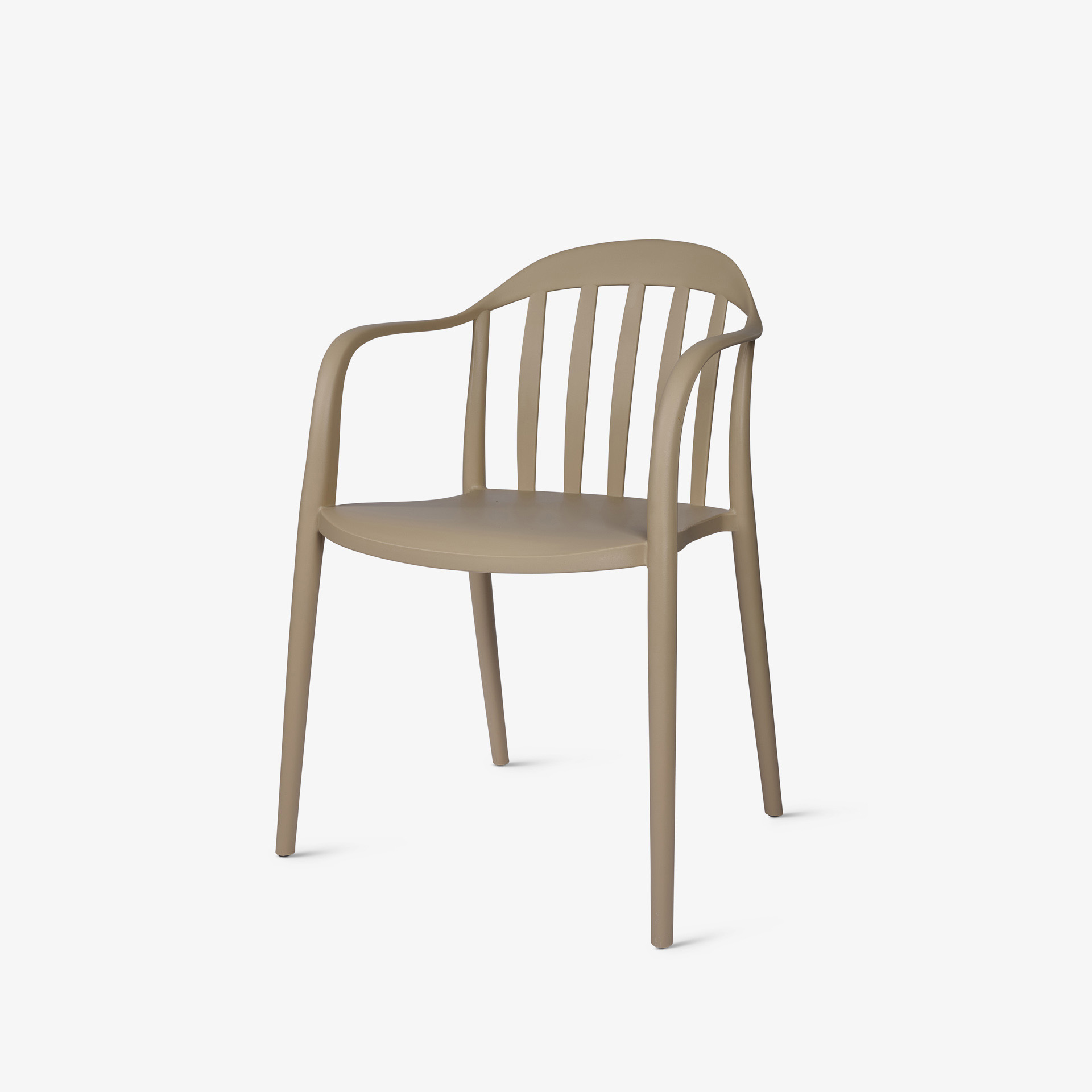 Taupe Plastic Terrace Armchair