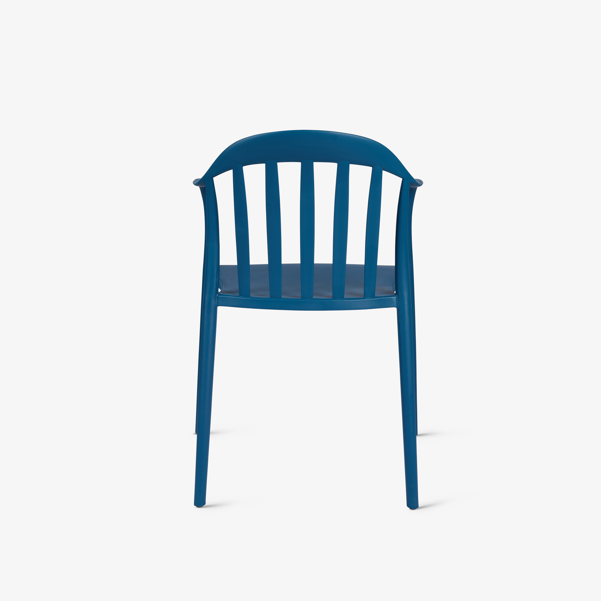 Navy Blue Plastic Terrace Armchair