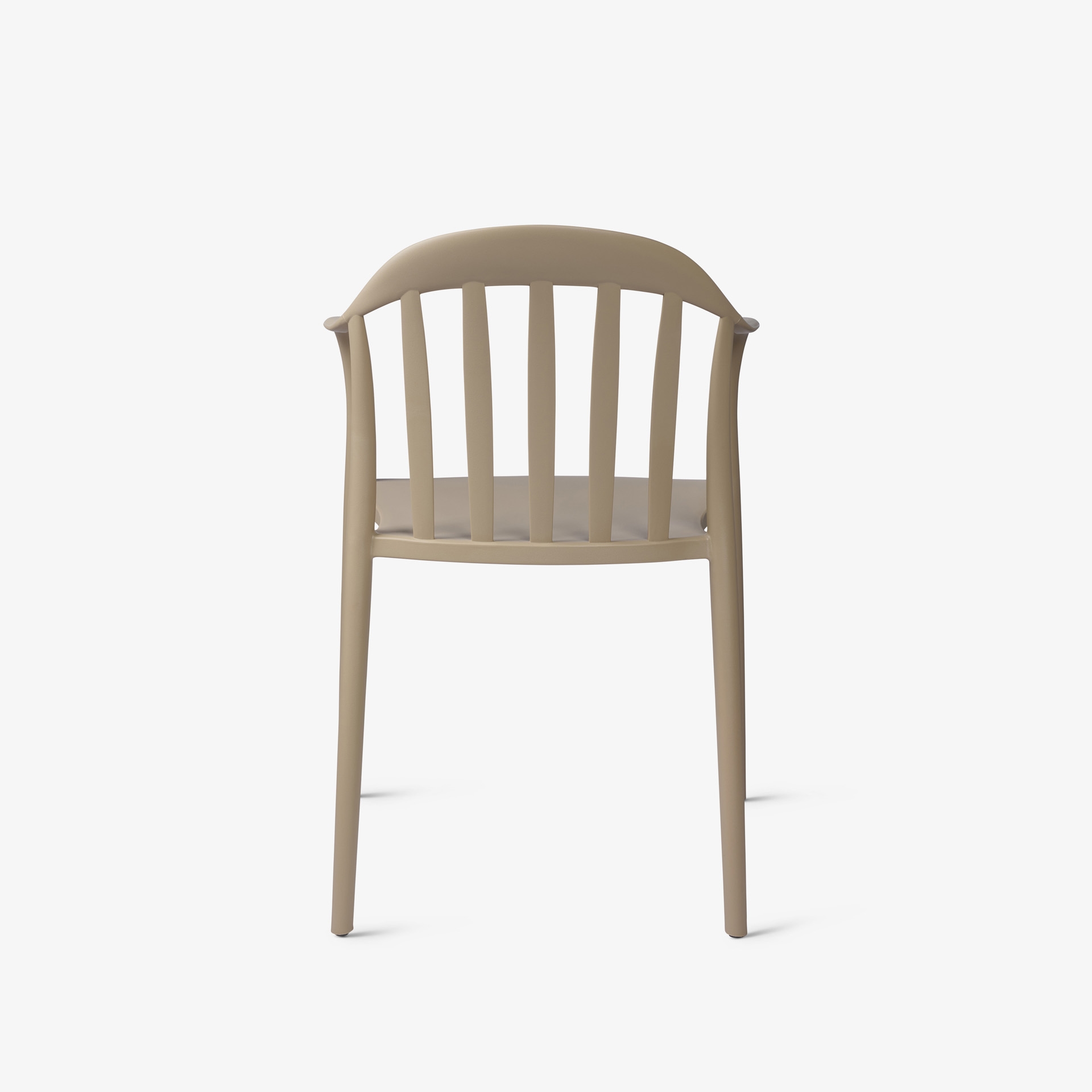 Taupe Plastic Terrace Armchair