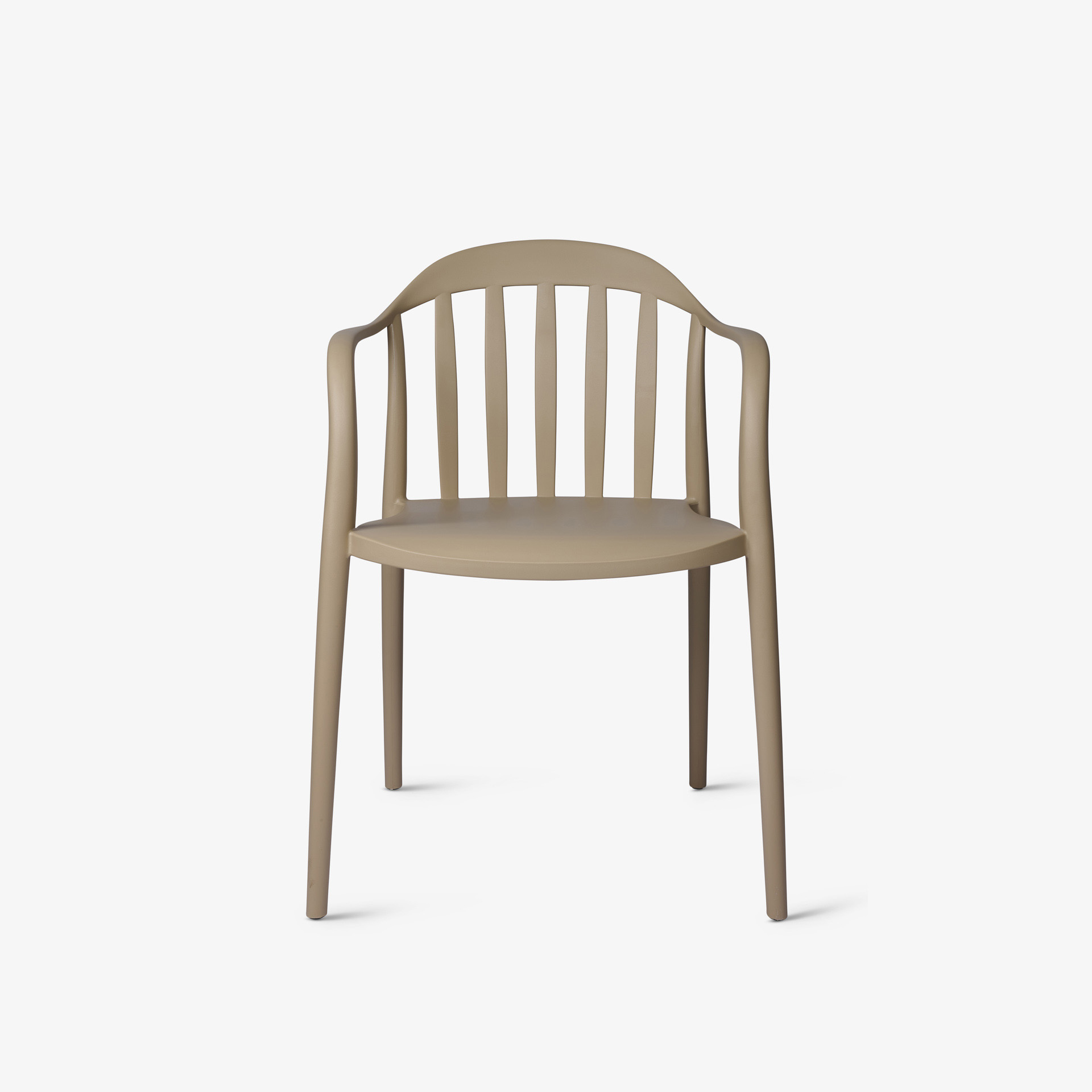 Taupe Plastic Terrace Armchair