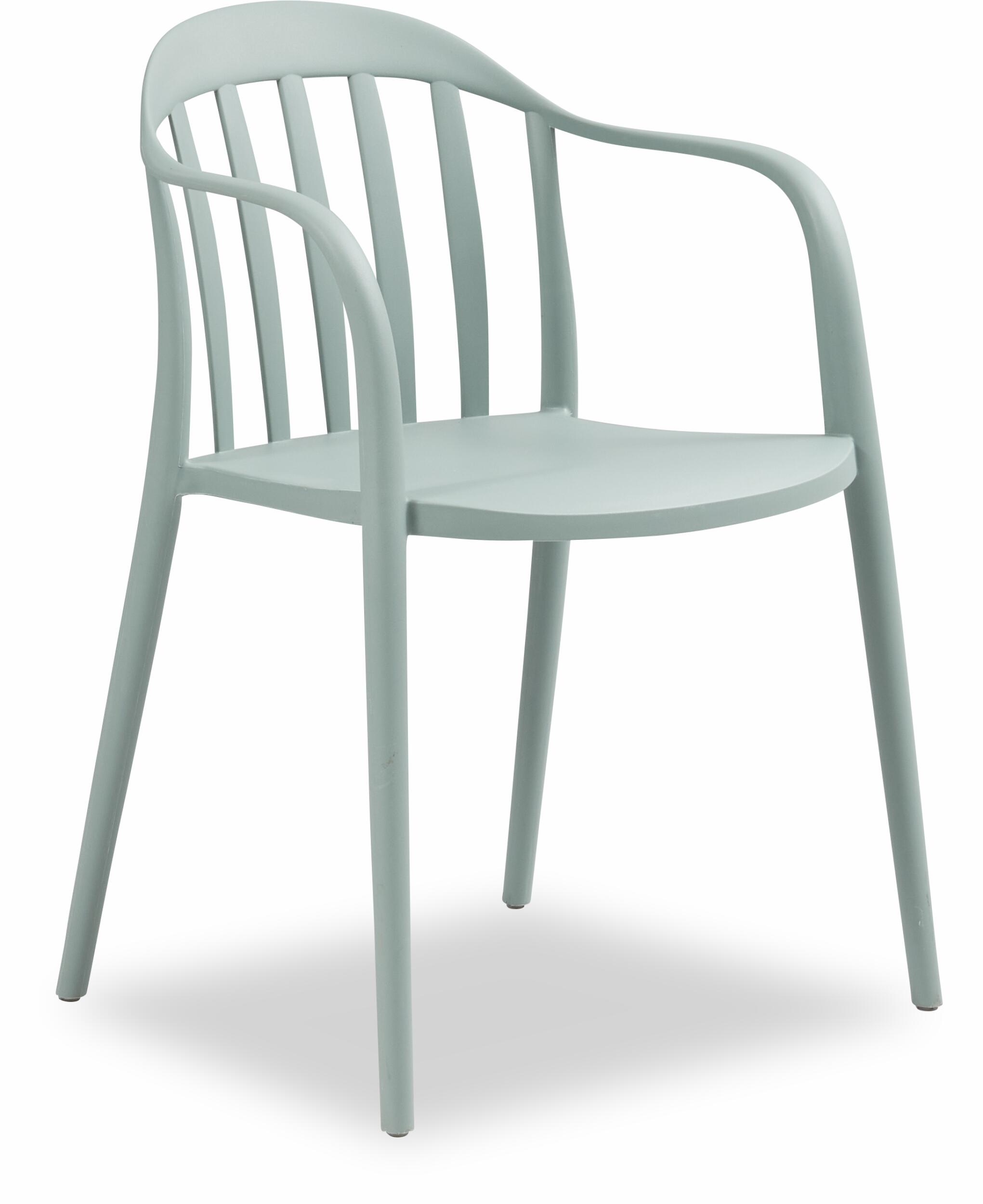 Light Green Plastic Terrace Armchair