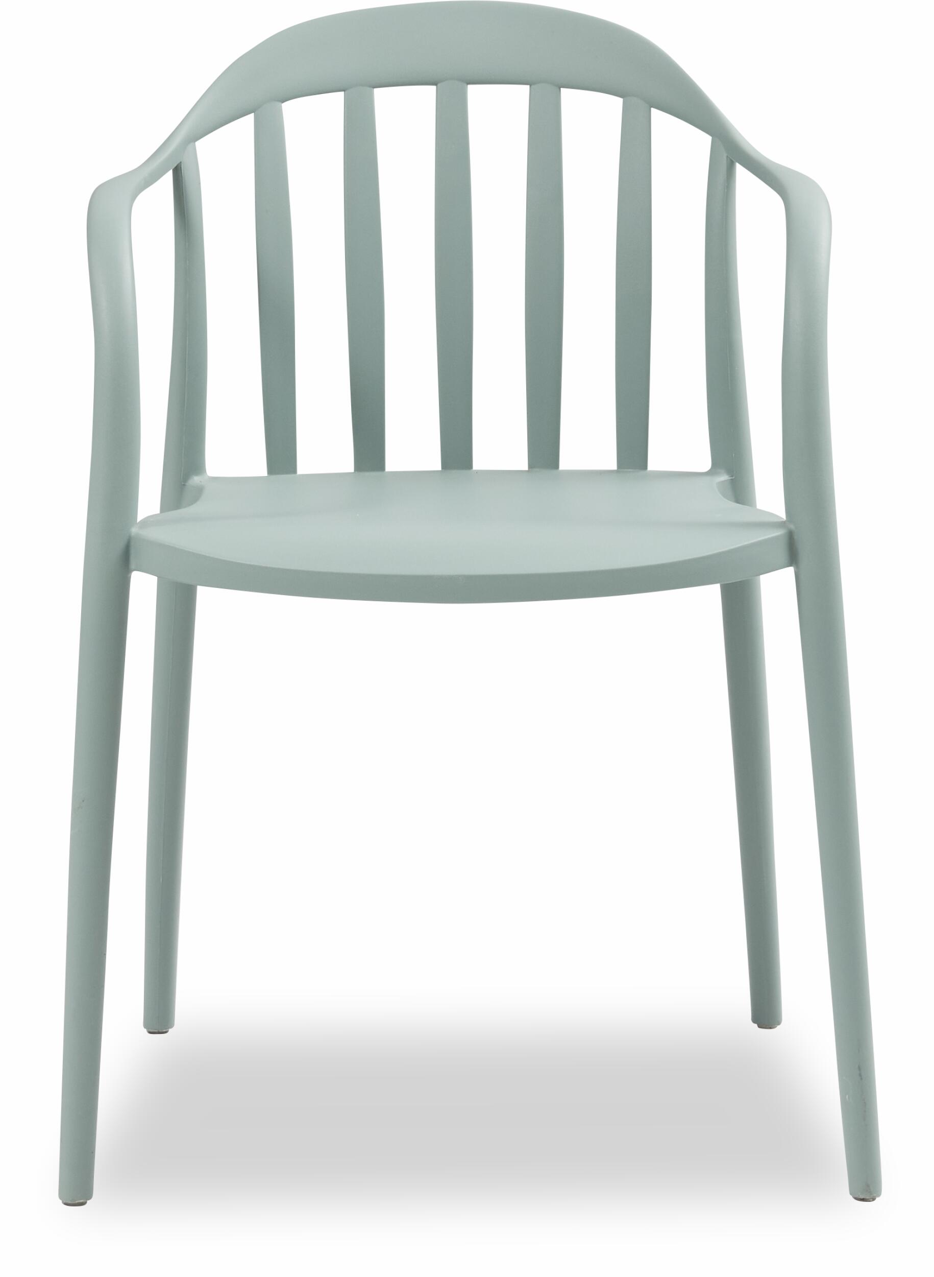 Light Green Plastic Terrace Armchair