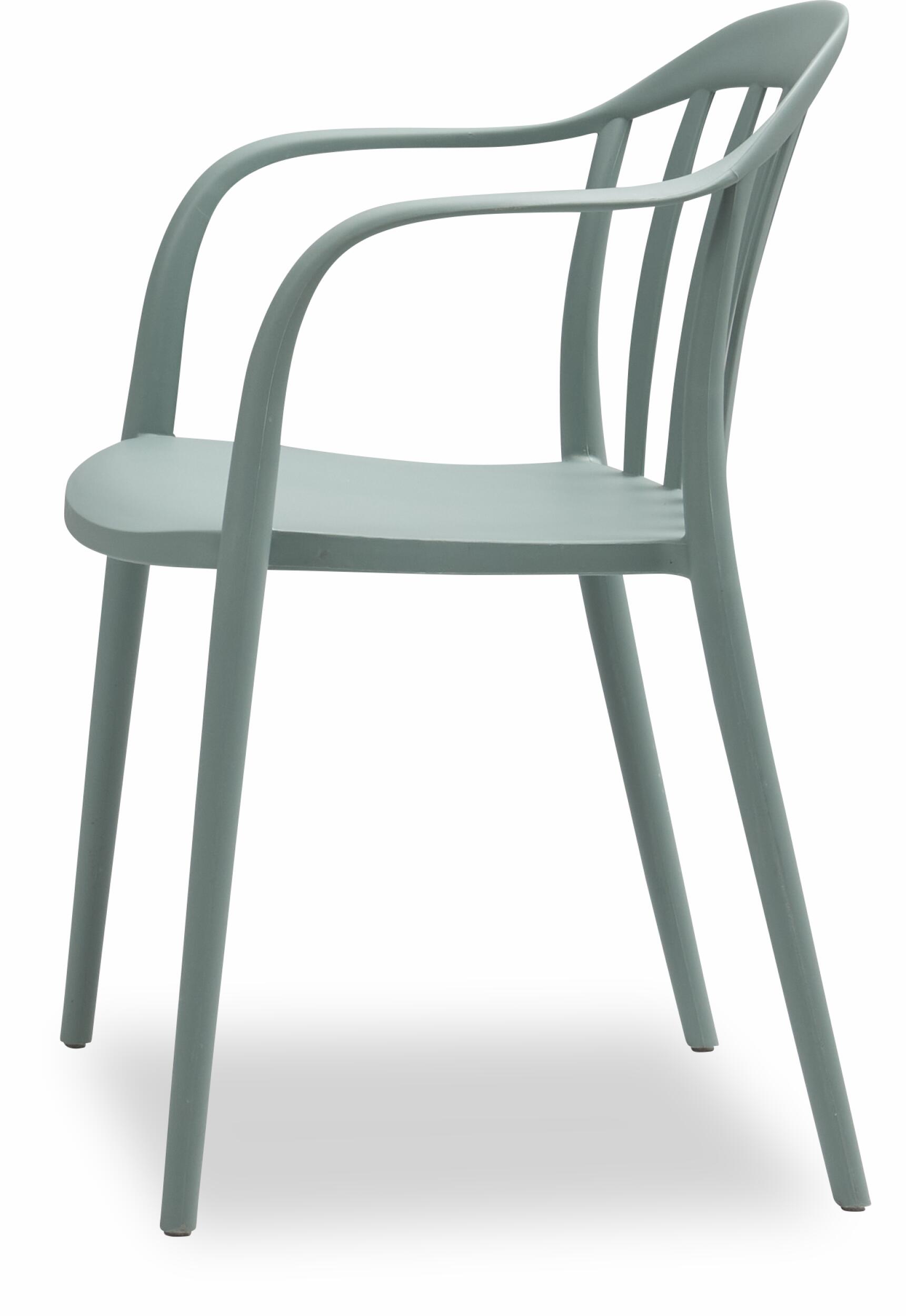 Light Green Plastic Terrace Armchair