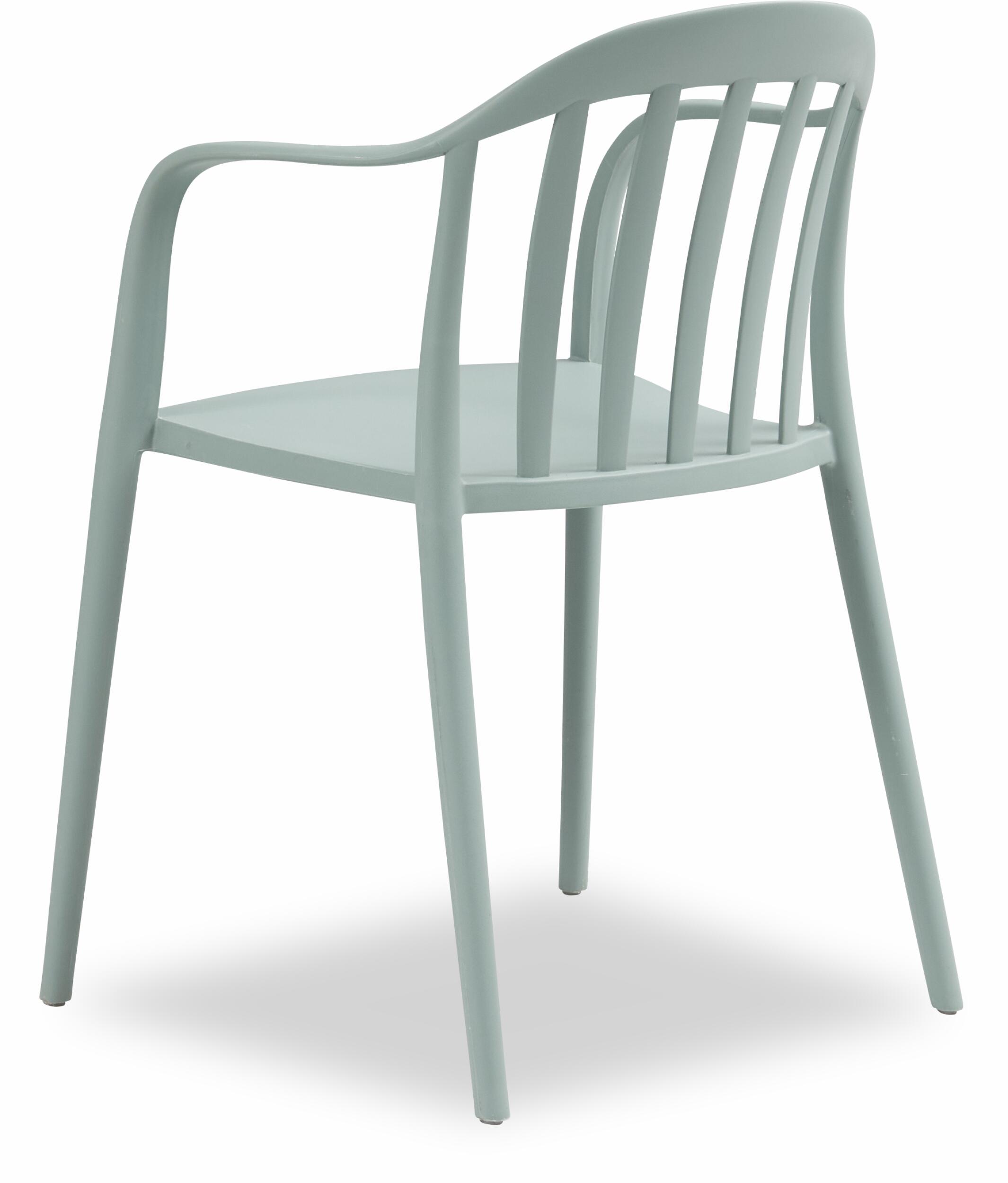 Light Green Plastic Terrace Armchair