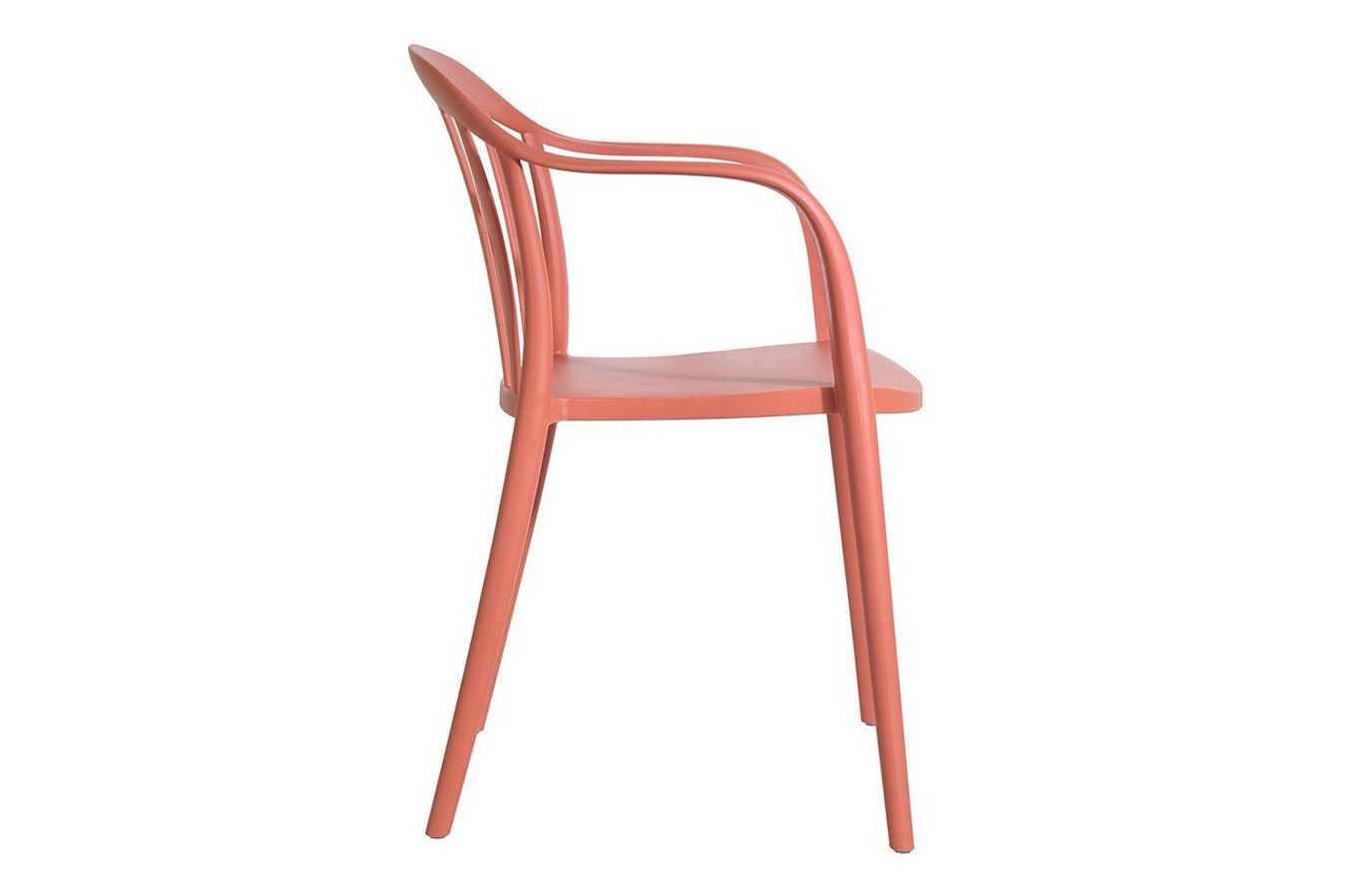 Brownish-Red Plastic Terrace Armchair