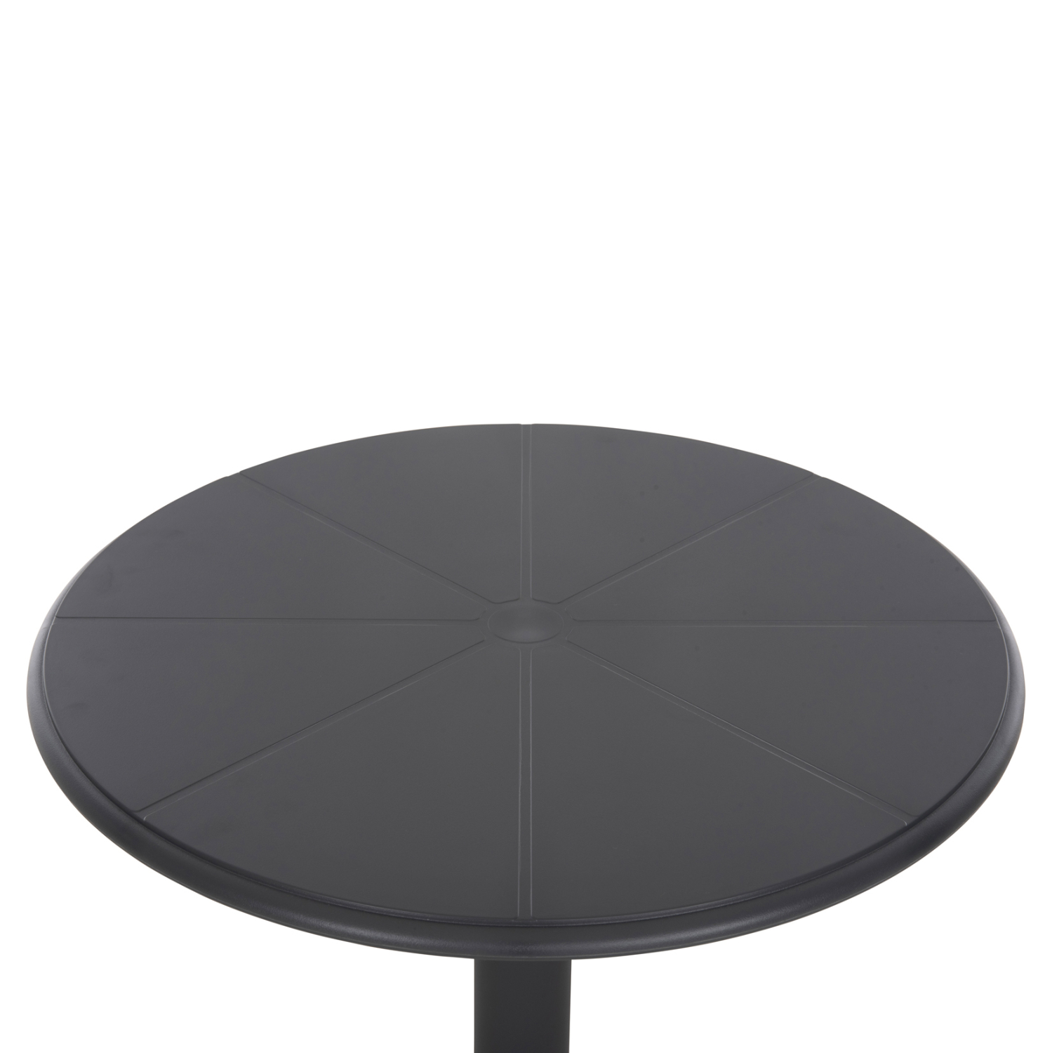 Round Plastic Table In Grey-PP Chair