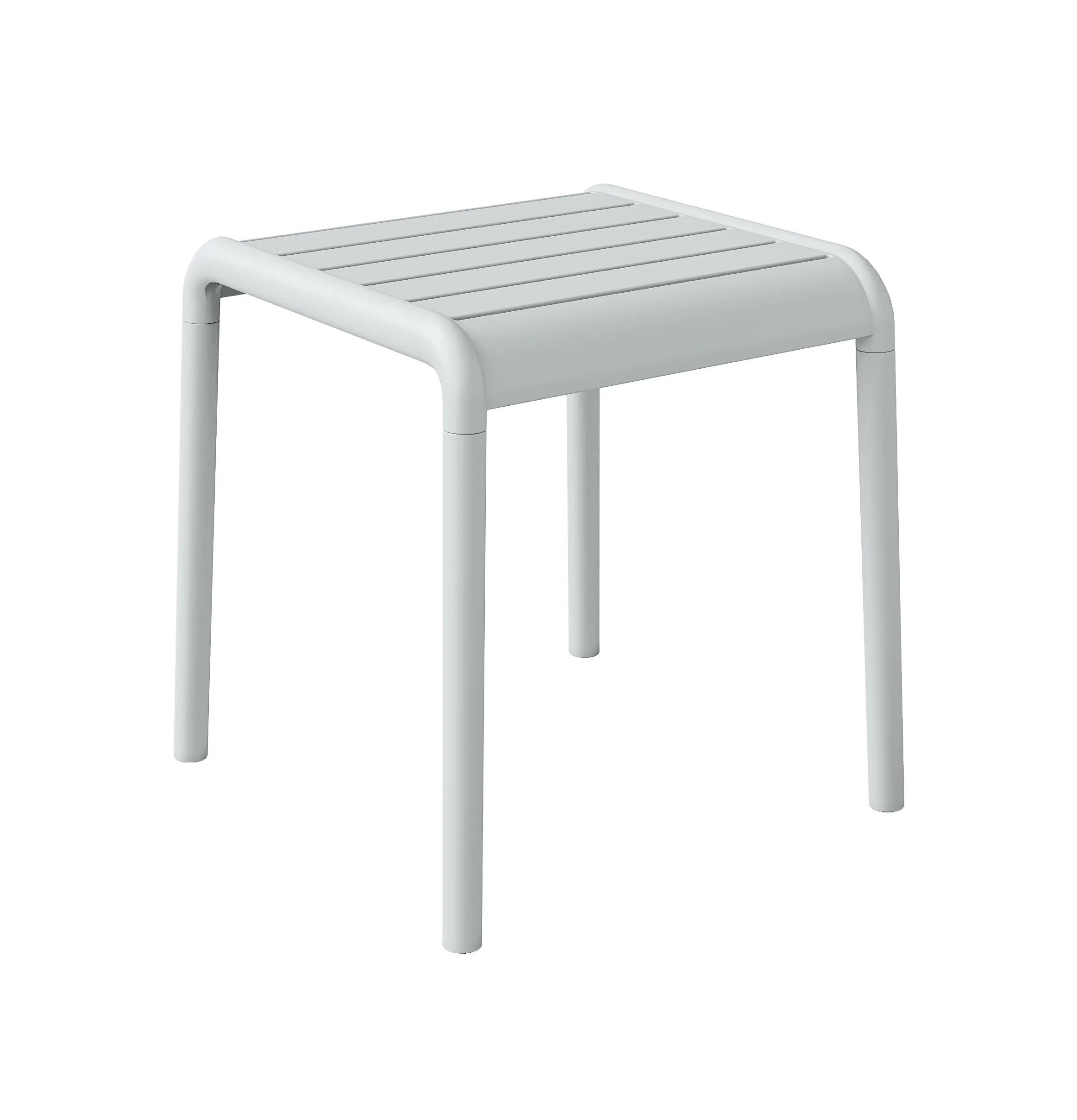 White Plastic Side Coffee Table-PP Chair
