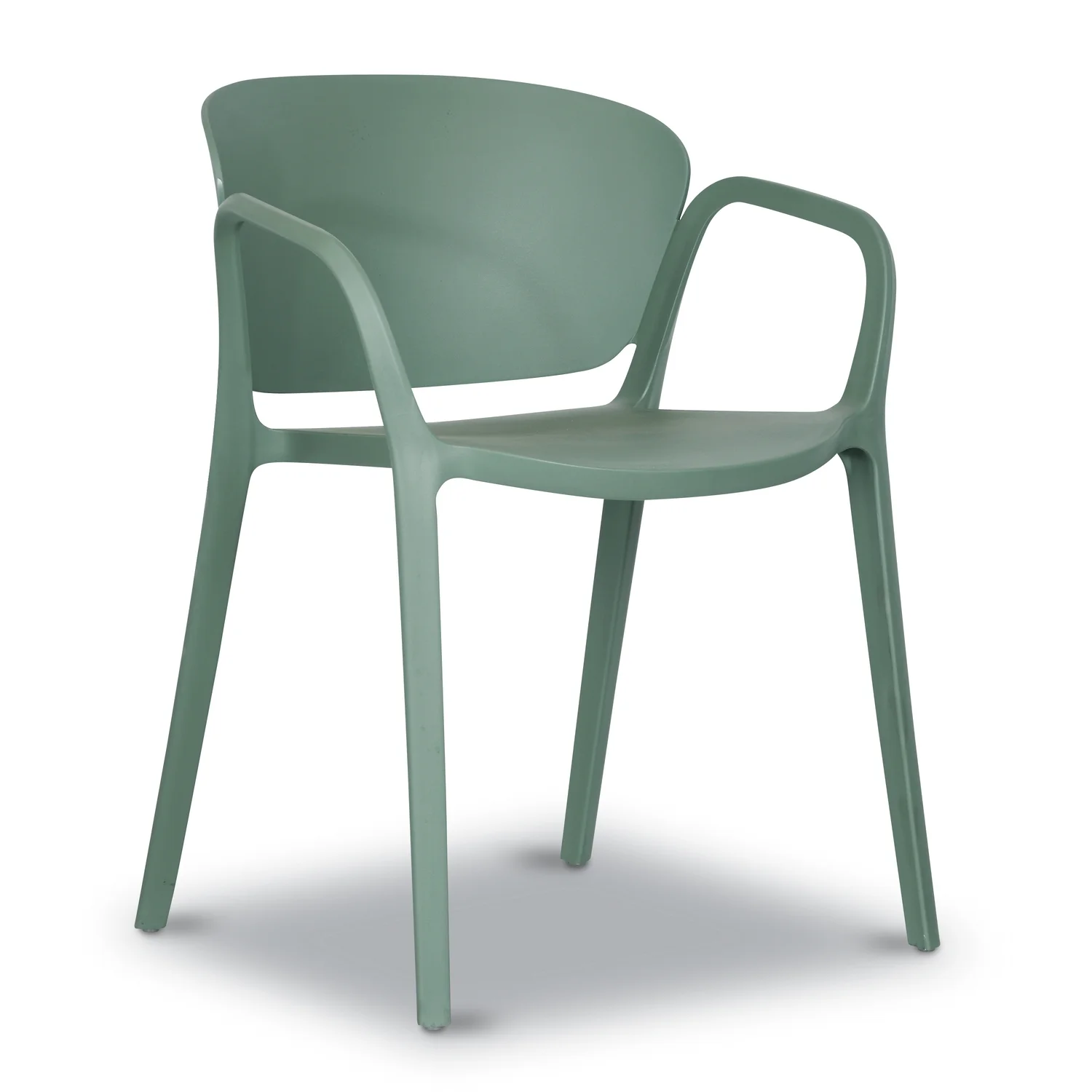Green Plastic Garden Armchair